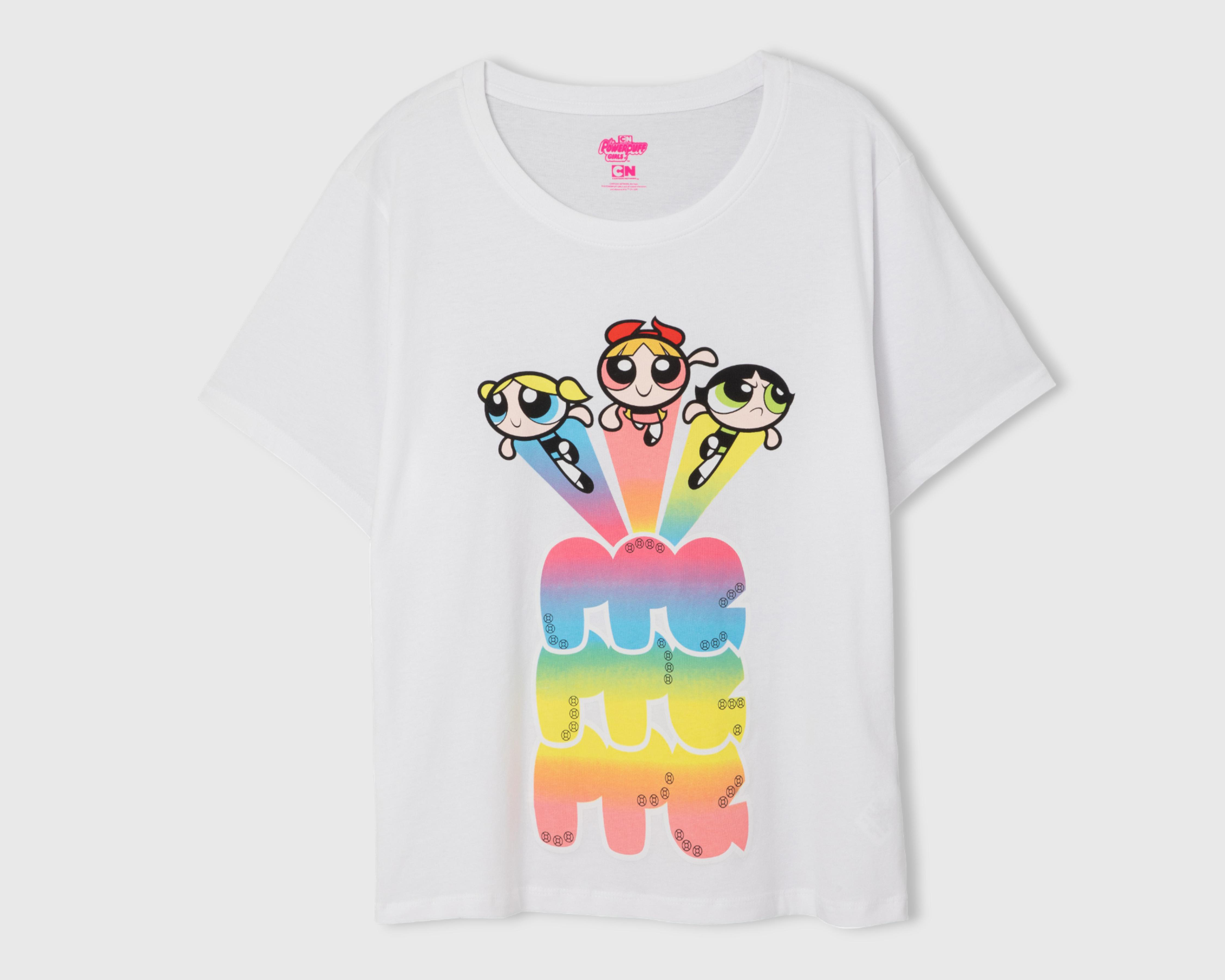 Foto 2 pulgar | Playera The Powerpuff Girls Manga Corta