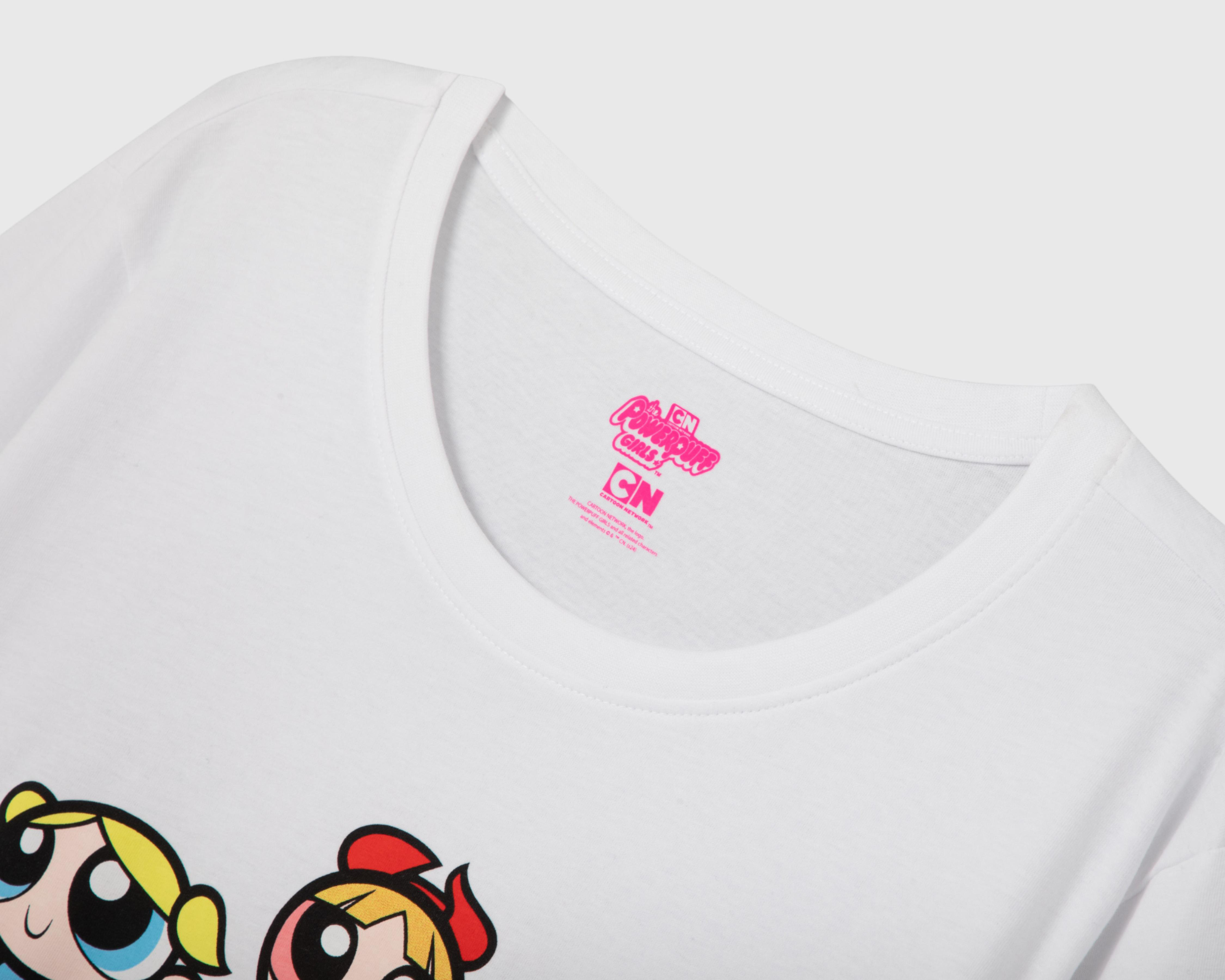 Foto 4 pulgar | Playera The Powerpuff Girls Manga Corta