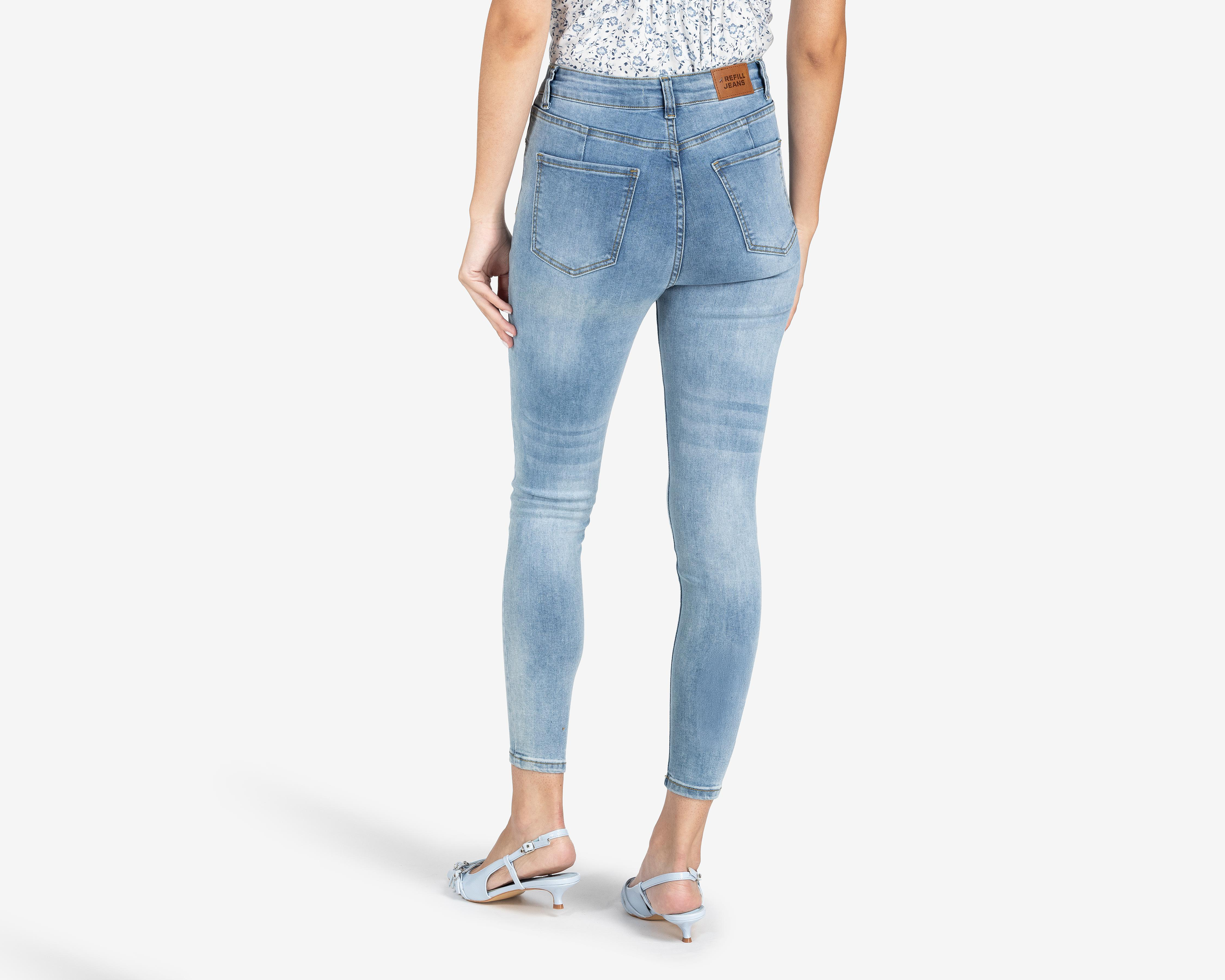 Foto 3 | Jeans Skinny Refill para Mujer