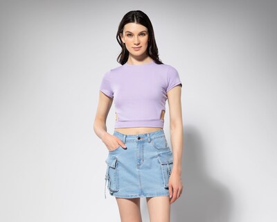 Foto 2 | Blusa Thinner Manga Corta con Aberturas Laterales