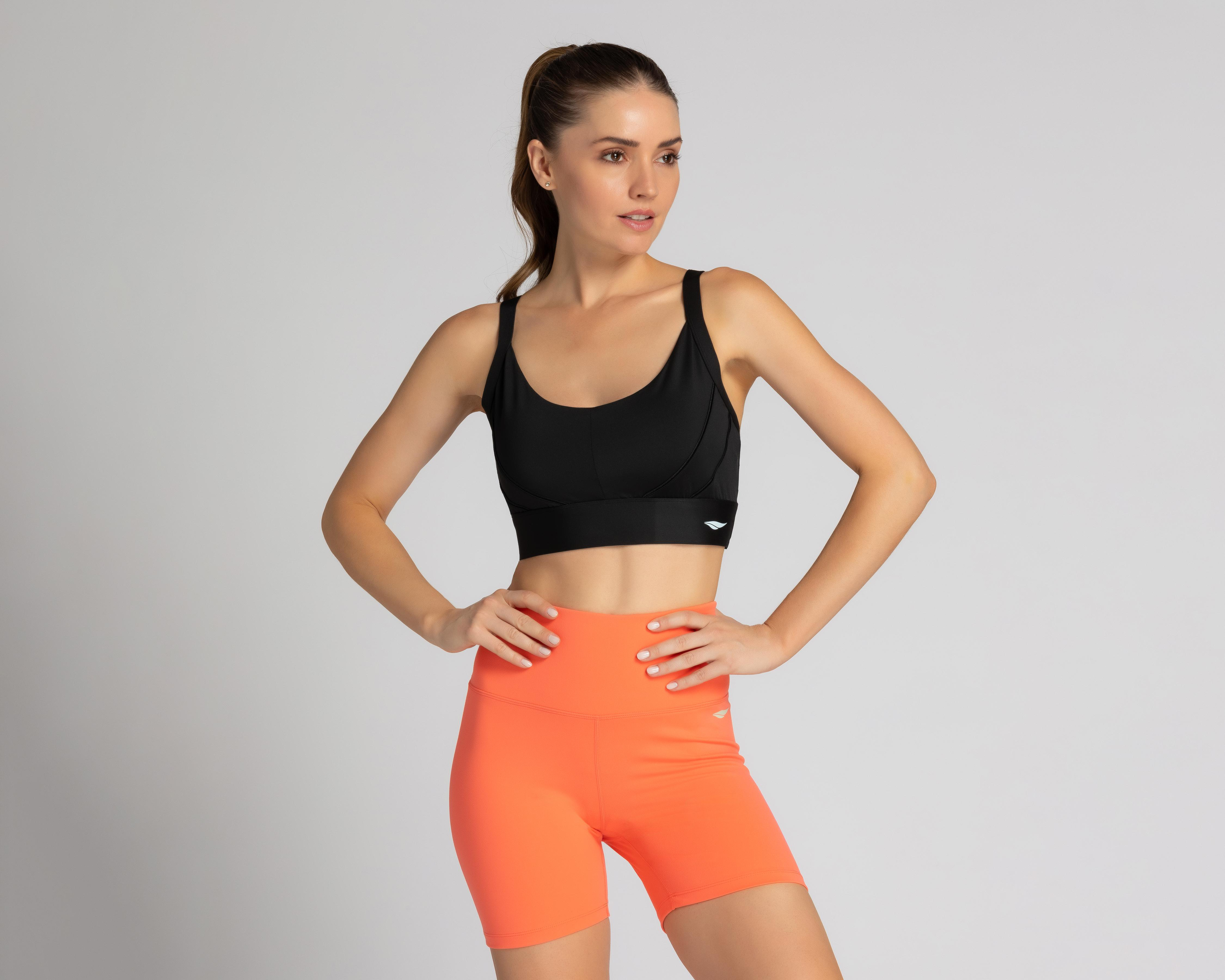 Top de Entrenamiento Sportline Negro para Mujer