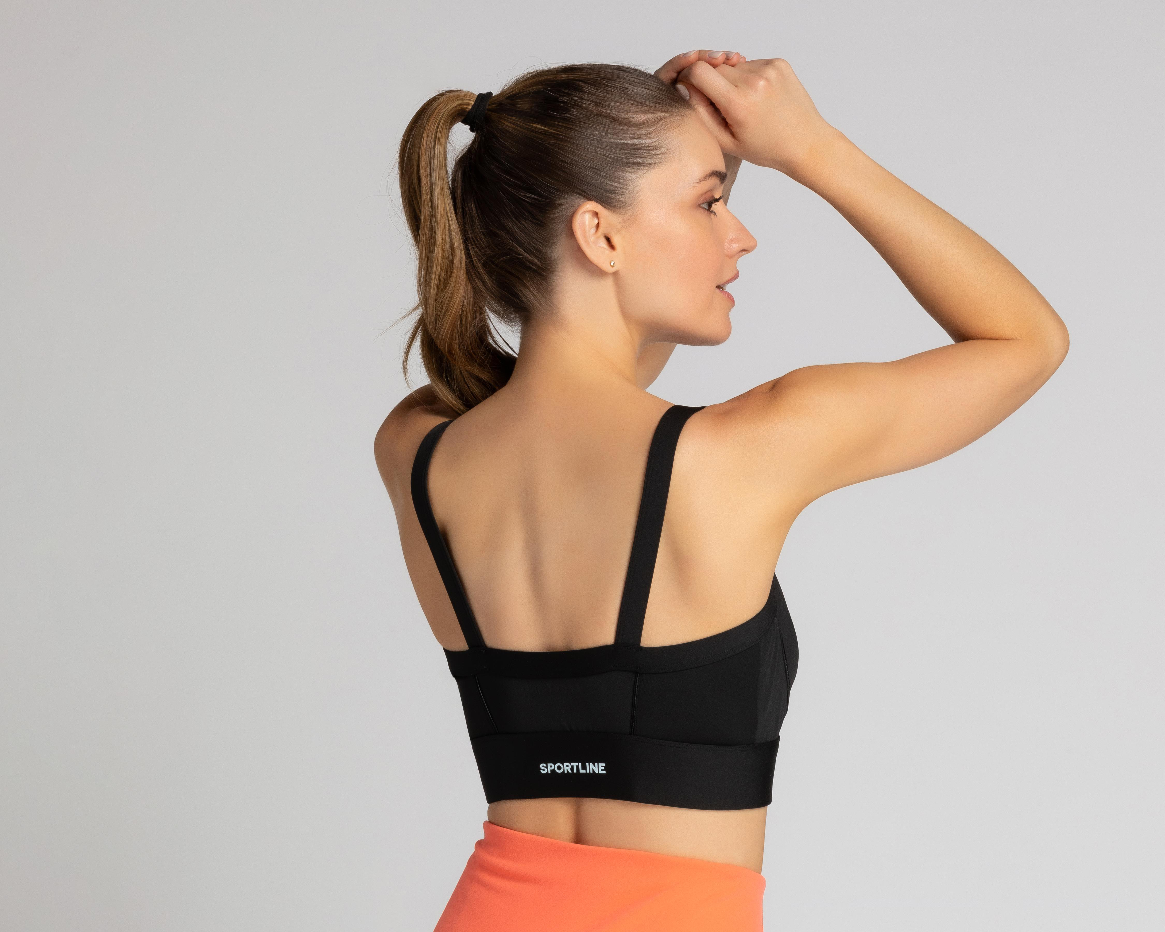 Foto 4 pulgar | Top de Entrenamiento Sportline Negro para Mujer