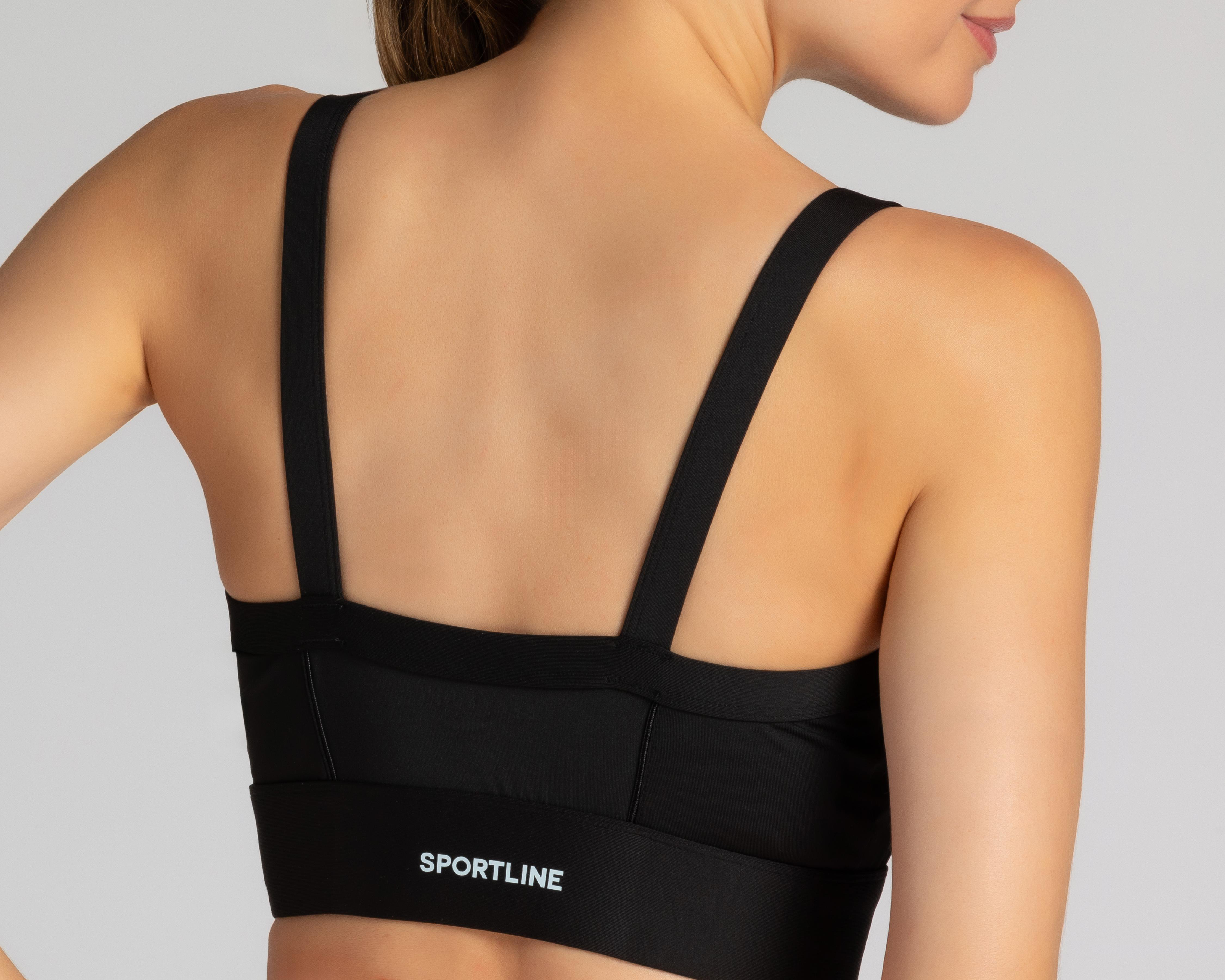 Foto 6 pulgar | Top de Entrenamiento Sportline Negro para Mujer