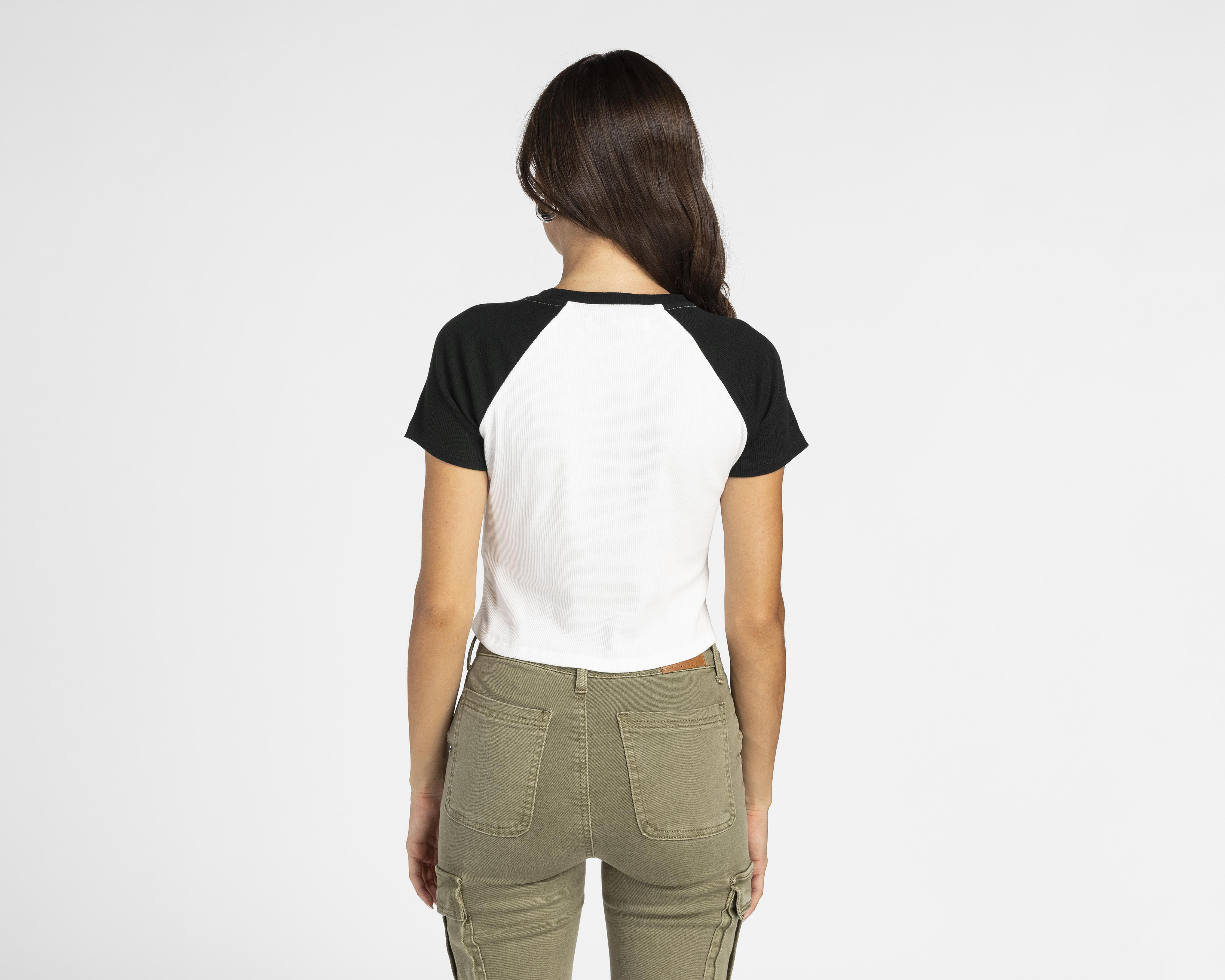 Foto 4 pulgar | Playera Refill Manga Corta para Mujer