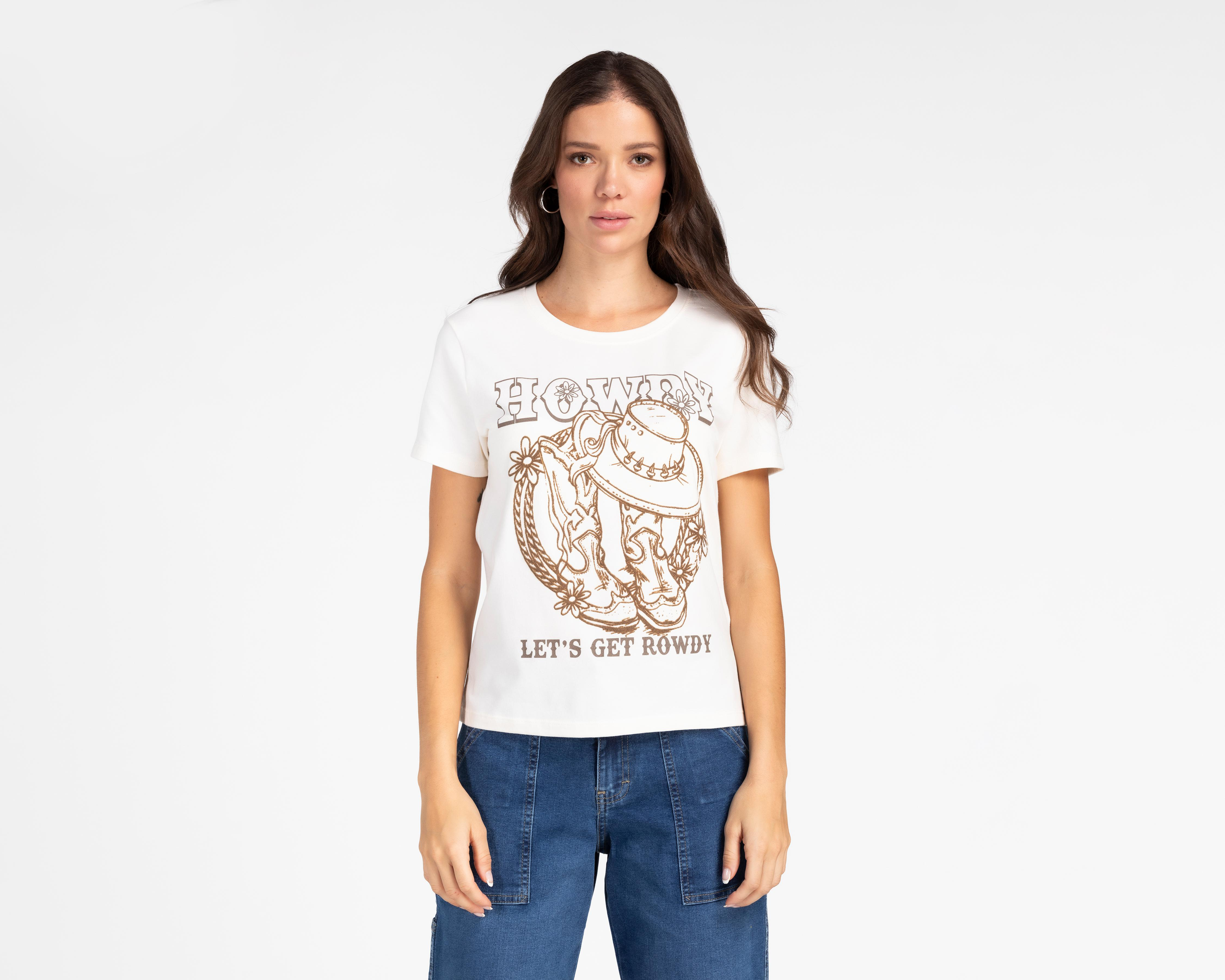 Playera Refill Manga Corta para Mujer