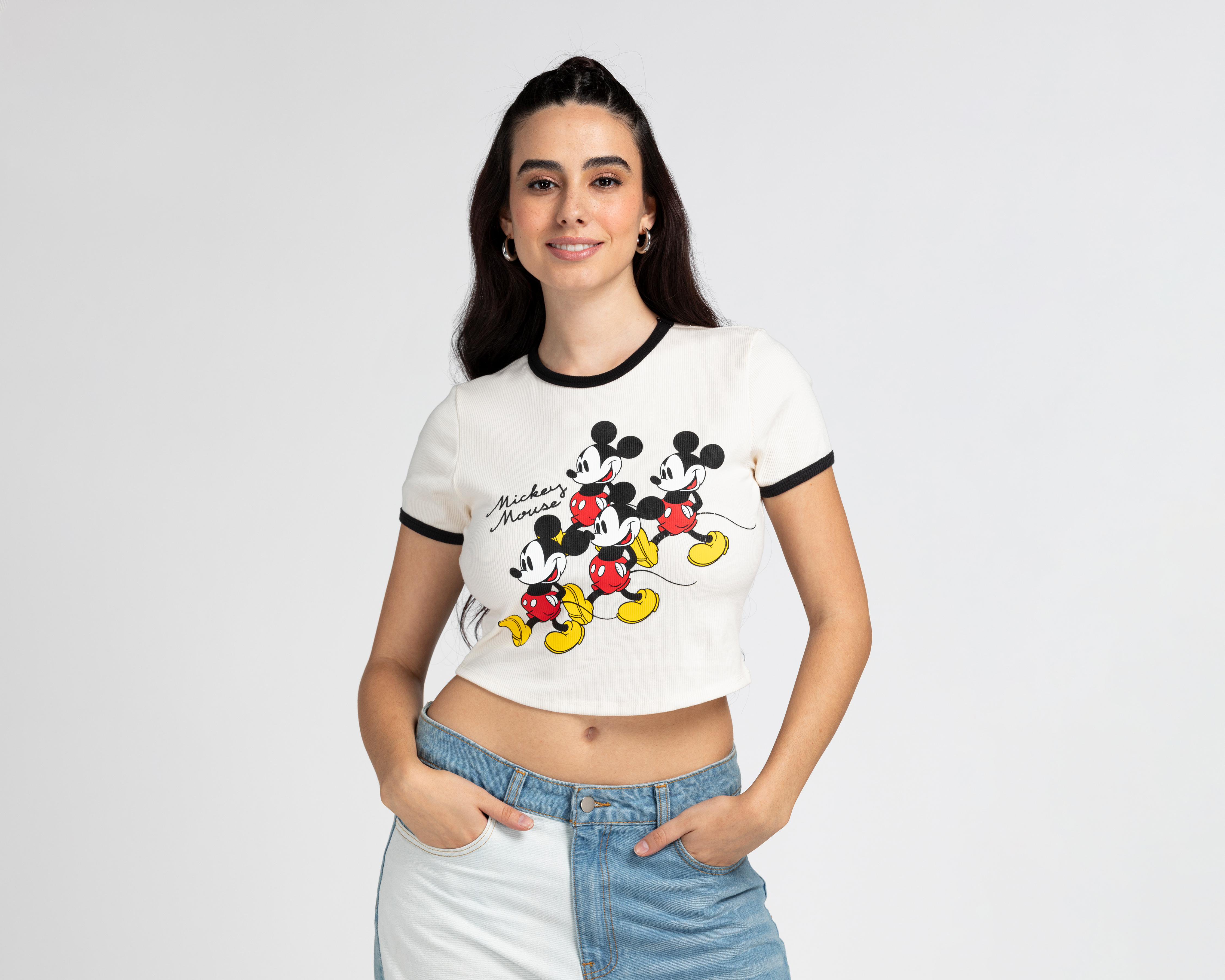 Foto 2 pulgar | Playera Disney Mickey Mouse para Mujer