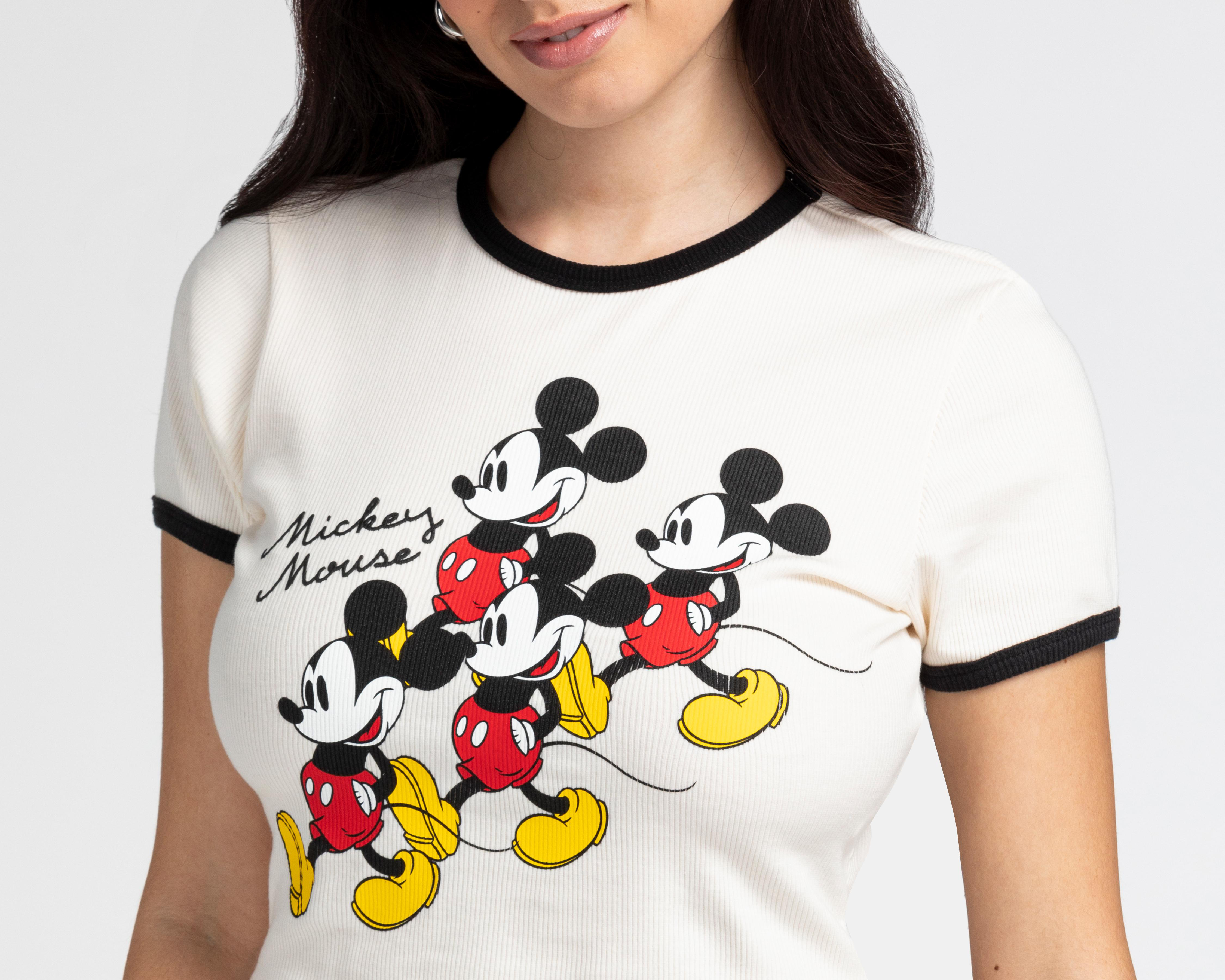 Foto 4 pulgar | Playera Disney Mickey Mouse para Mujer