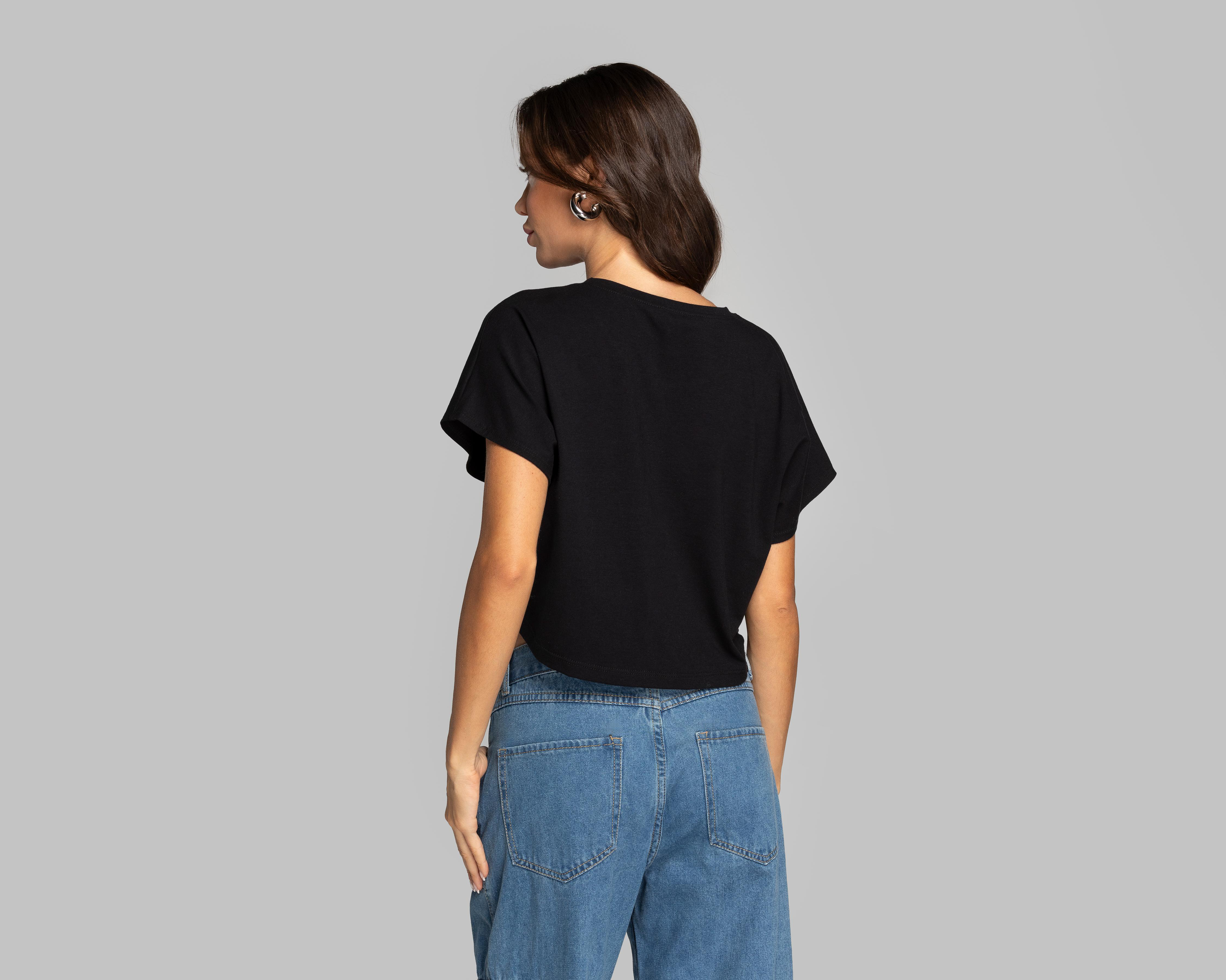 Foto 4 pulgar | Playera Thinner Manga Corta para Mujer