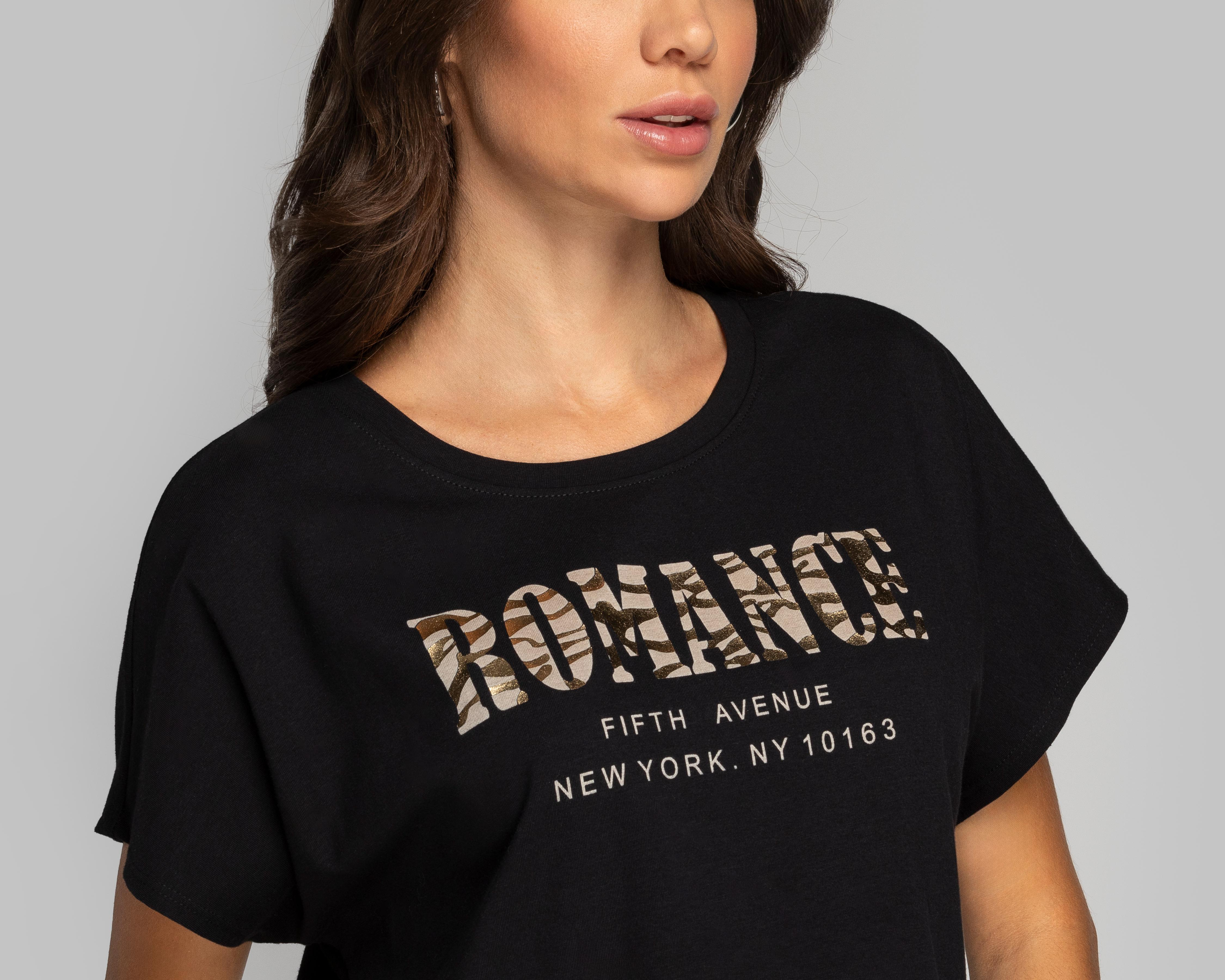 Foto 4 | Playera Thinner Manga Corta para Mujer