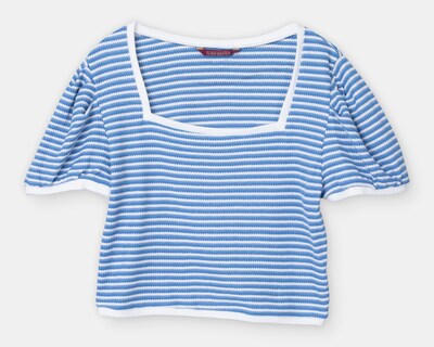 Foto 1 | Blusa Sahara Manga Corta a Rayas