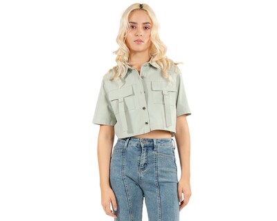 Foto 1 | Blusa con Bolsillos Forever 21 para Mujer