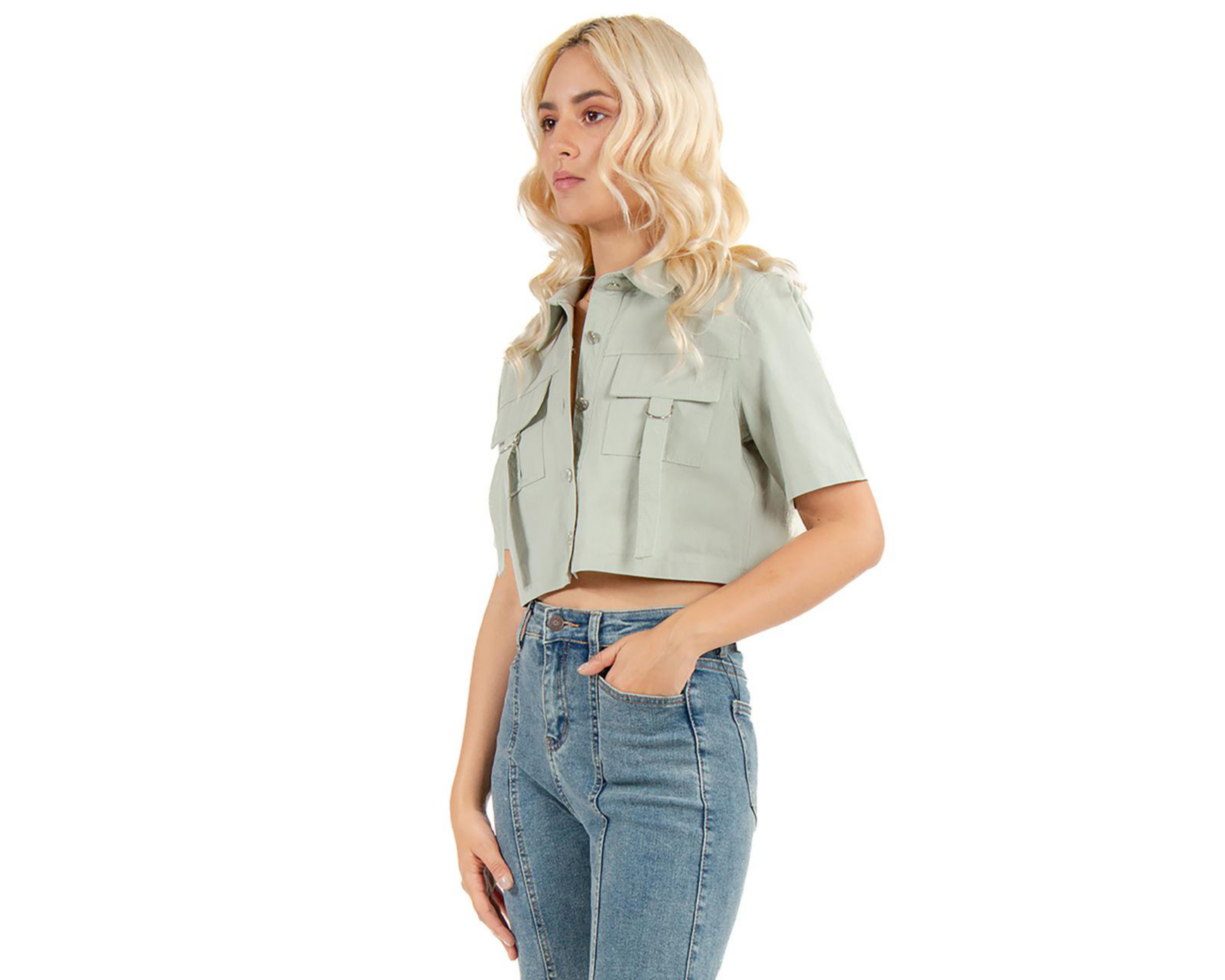 Foto 2 | Blusa con Bolsillos Forever 21 para Mujer