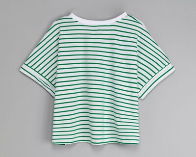 Foto 2 | Playera Refill Manga Corta a Rayas