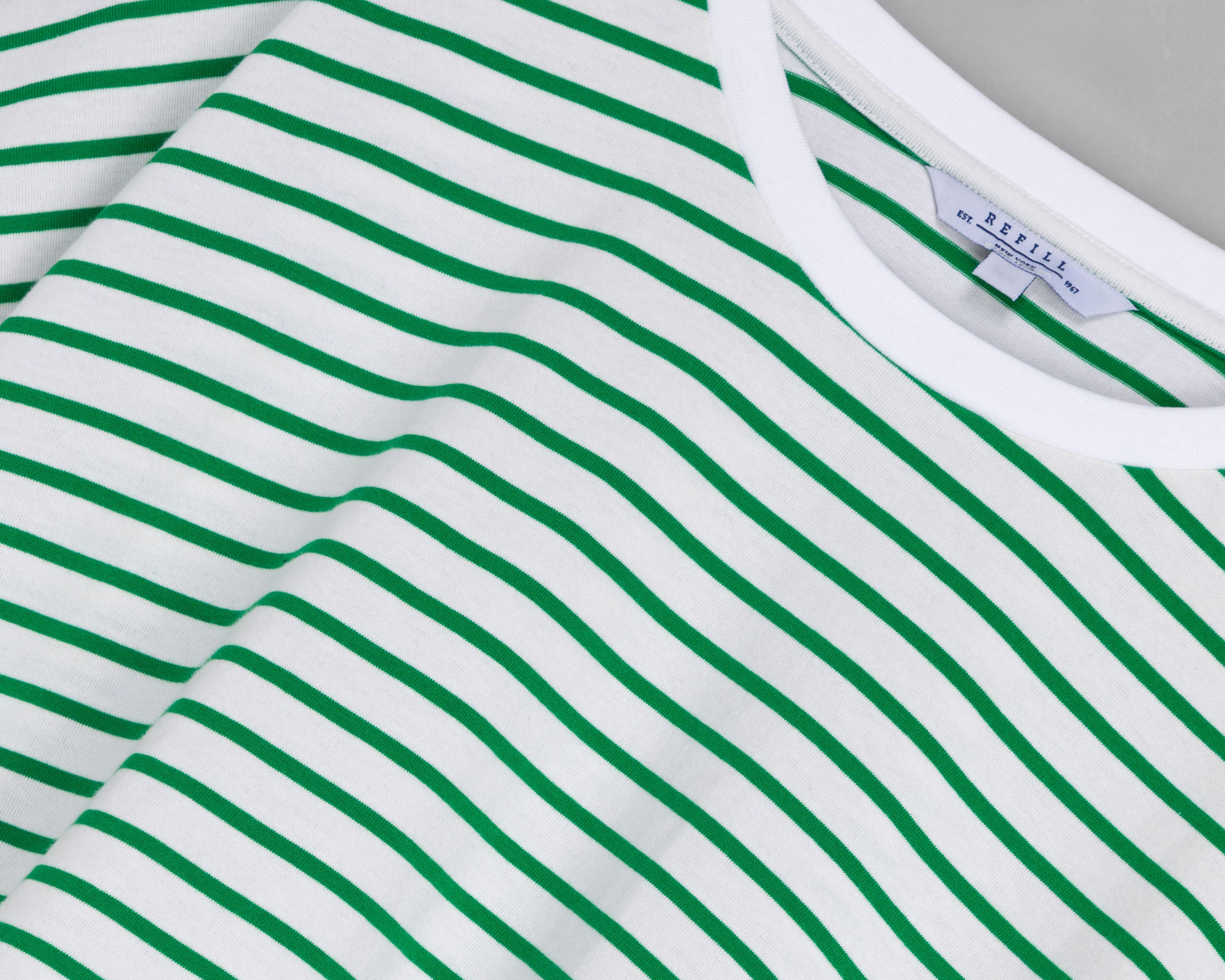 Foto 4 pulgar | Playera Refill Manga Corta a Rayas