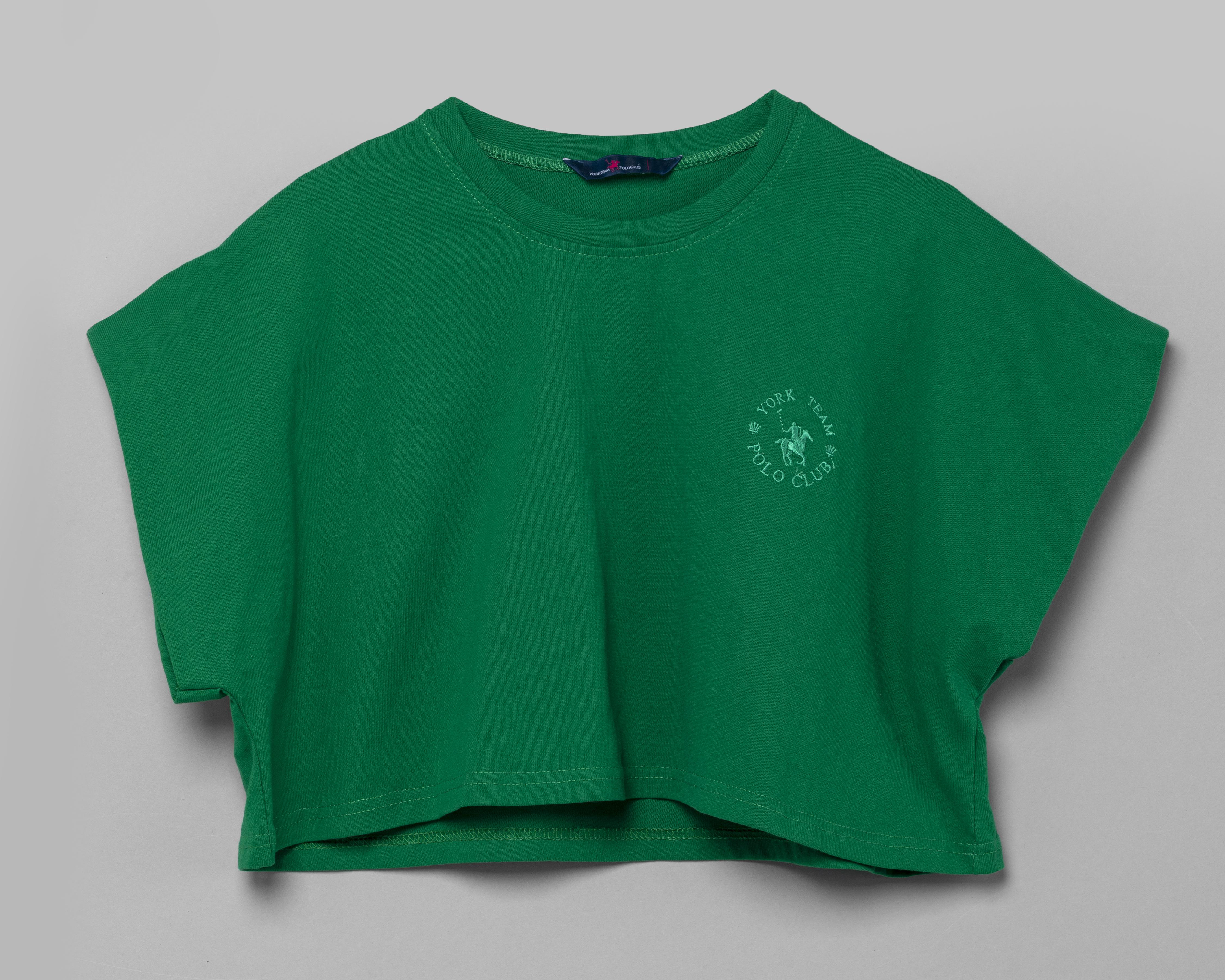 Foto 2 pulgar | Playera York Team Polo Club Manga Corta Verde