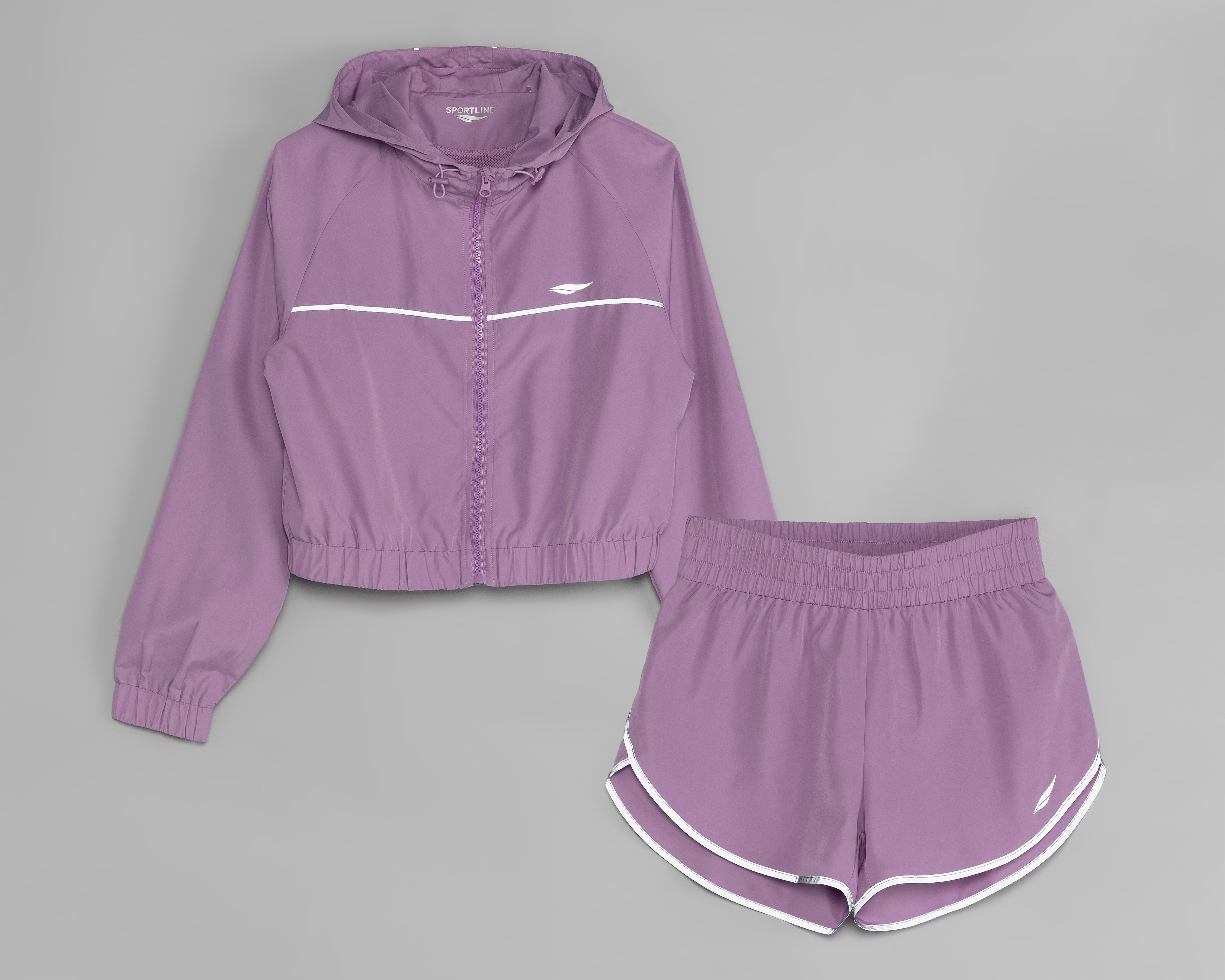 Chamarra y Short de Entrenamiento Sportline para Mujer