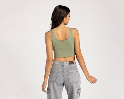 Foto 3 | Crop Top Refill Tirantes Anchos Acanalado