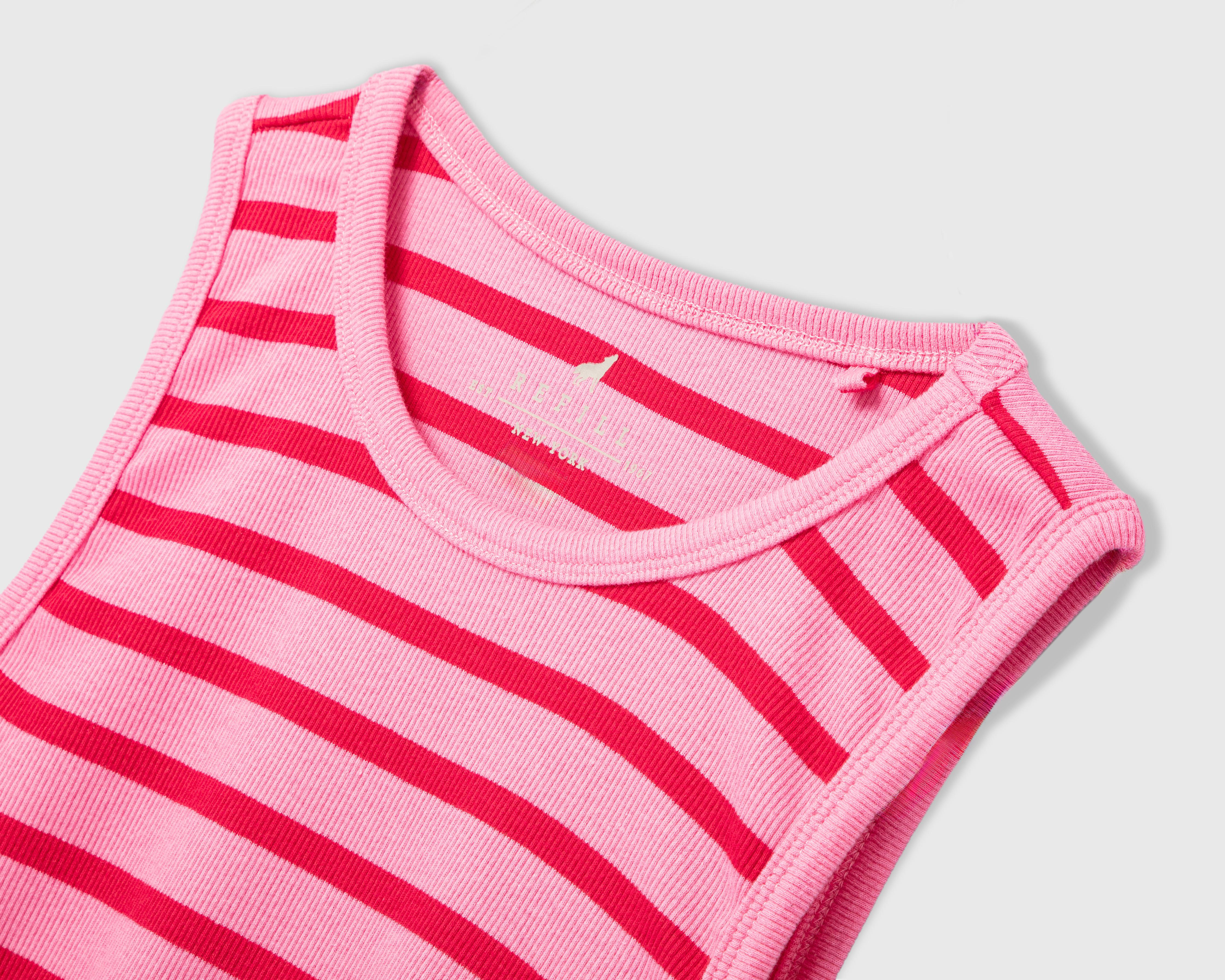 Foto 3 | Playera Refill a Rayas para Mujer