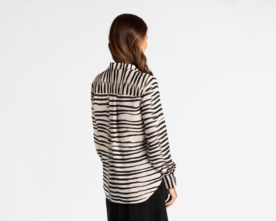 Foto 3 | Blusa Sahara Manga Larga de Rayas