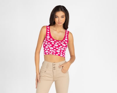 Foto 1 | Crop Top 18 Forever Floral sin Mangas