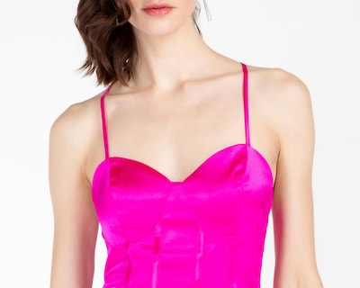 Foto 5 | Vestido de Fiesta Bebe Fucsia Corto de Tirantes