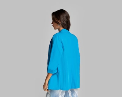 Foto 3 | Blazer Thinner Azul para Mujer
