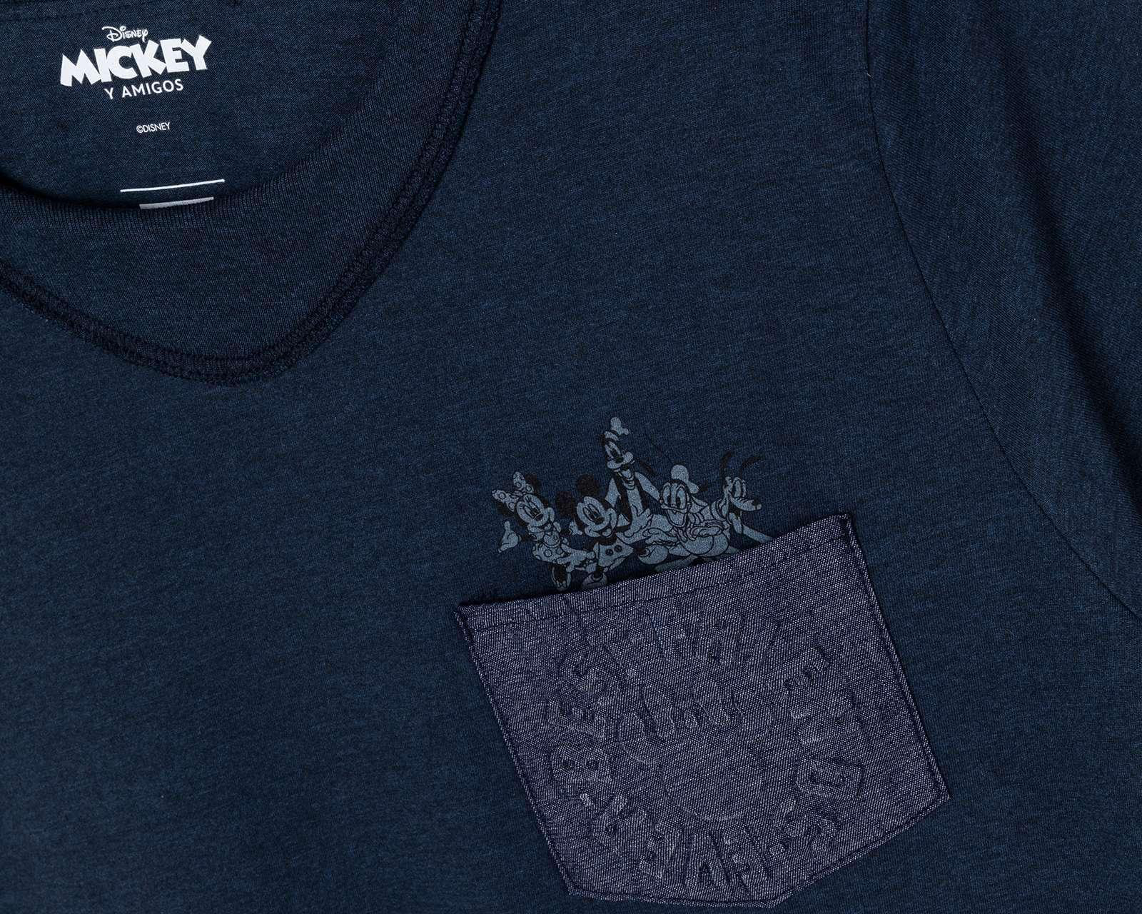 Foto 6 | Playera Oggi Azul Mickey Mouse y sus Amigos