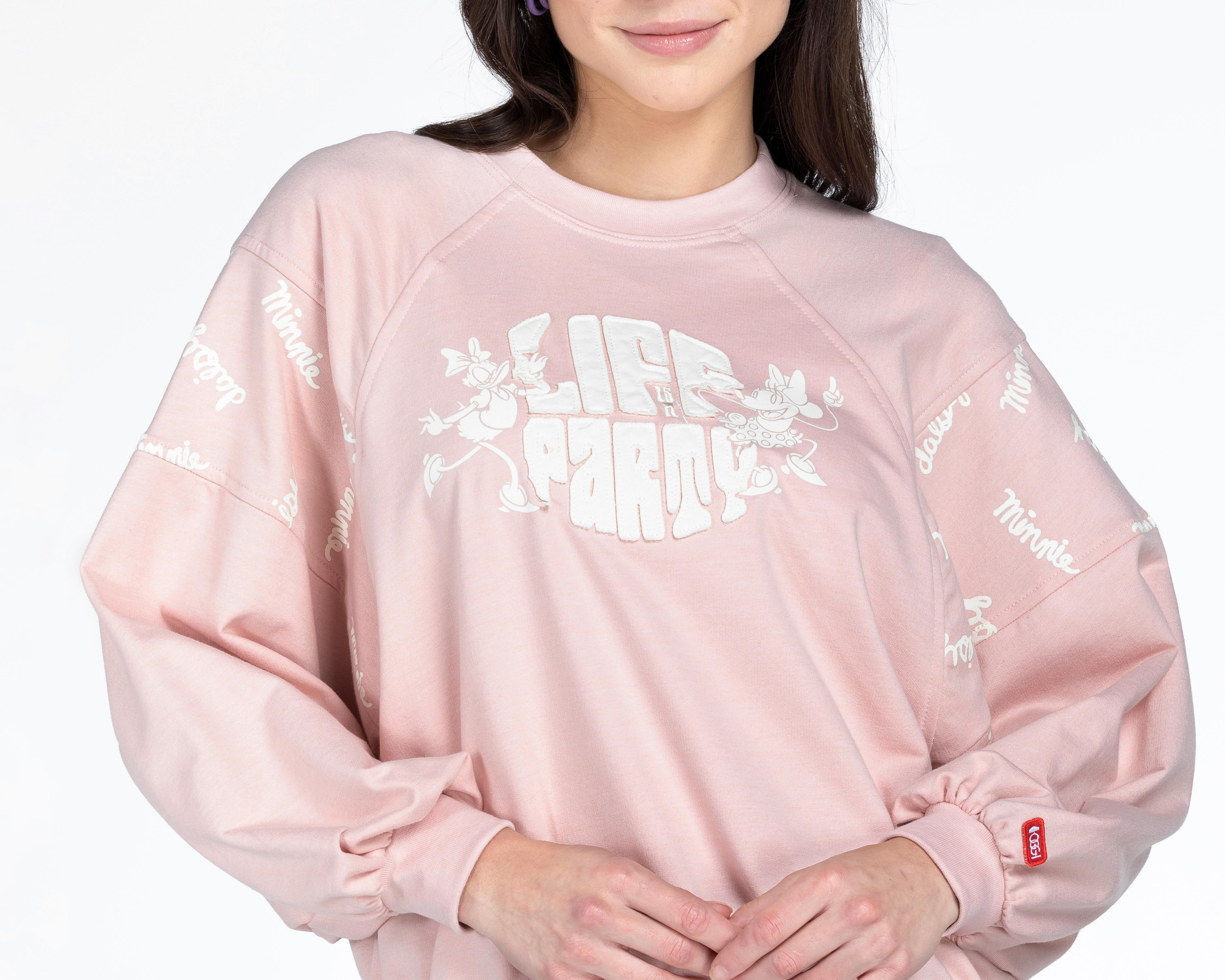 Foto 4 | Sudadera Oggi Rosa Cuello Redondo