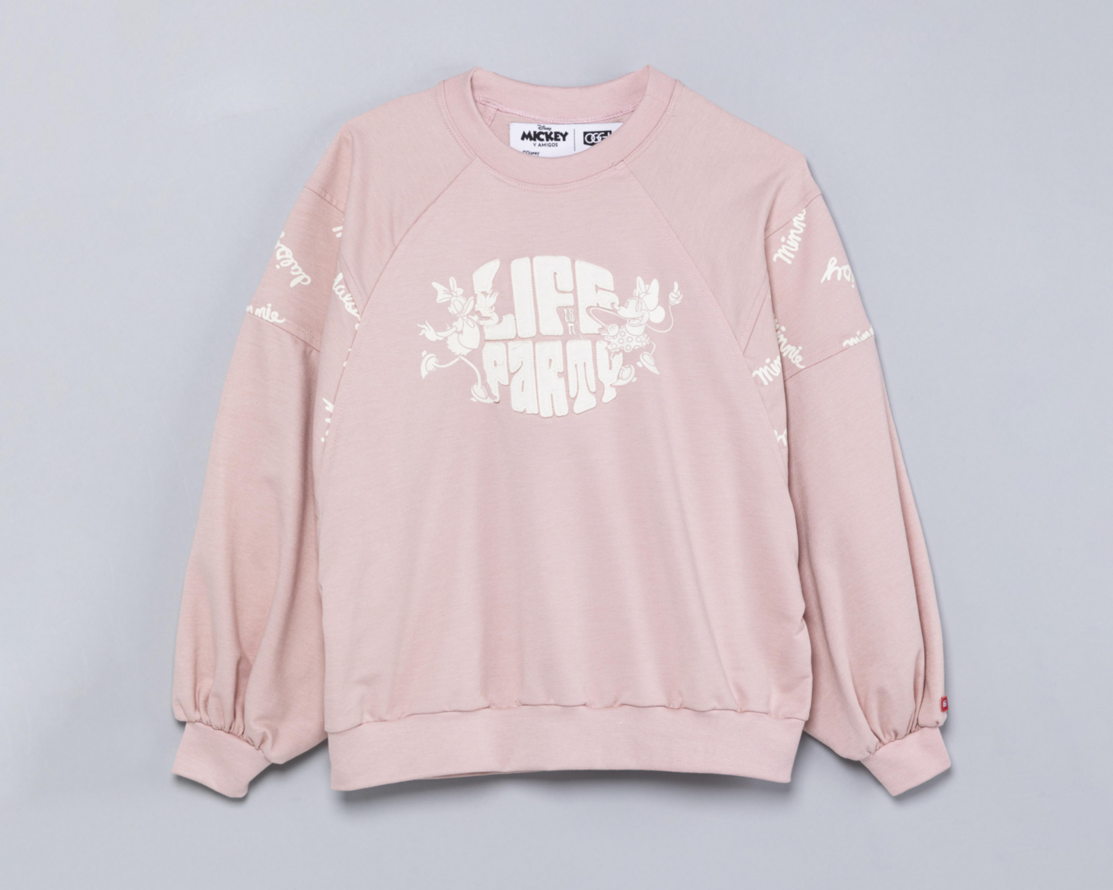 Foto 5 | Sudadera Oggi Rosa Cuello Redondo