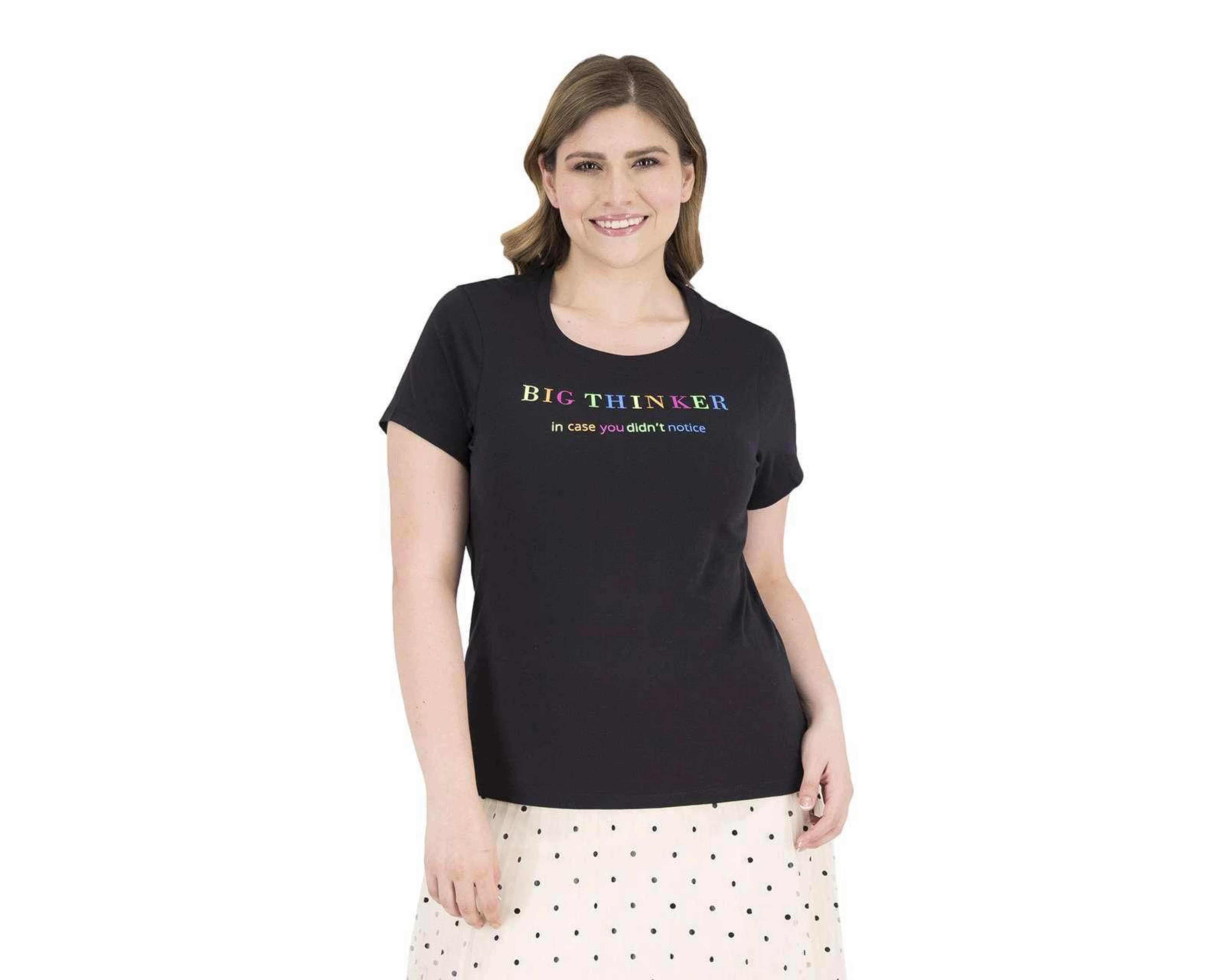 Foto 5 pulgar | Playera Thinner Negra Manga Corta