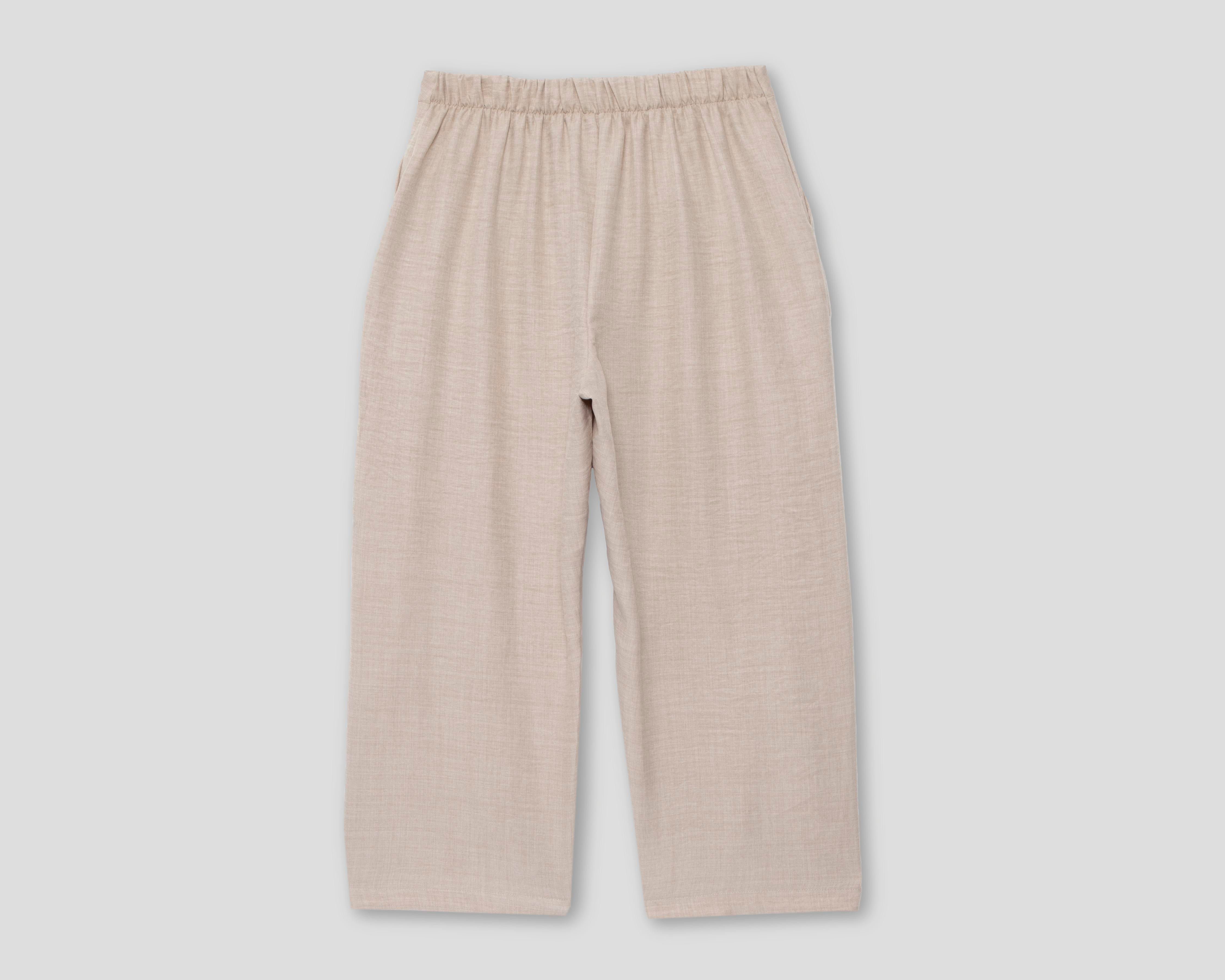 Foto 3 pulgar | Pantalón Capri Sahara con Cintura Alta para Mujer