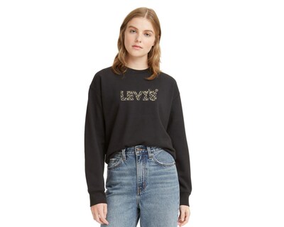 Foto 1 | Sudadera Levi's Negra Cuello Redondo