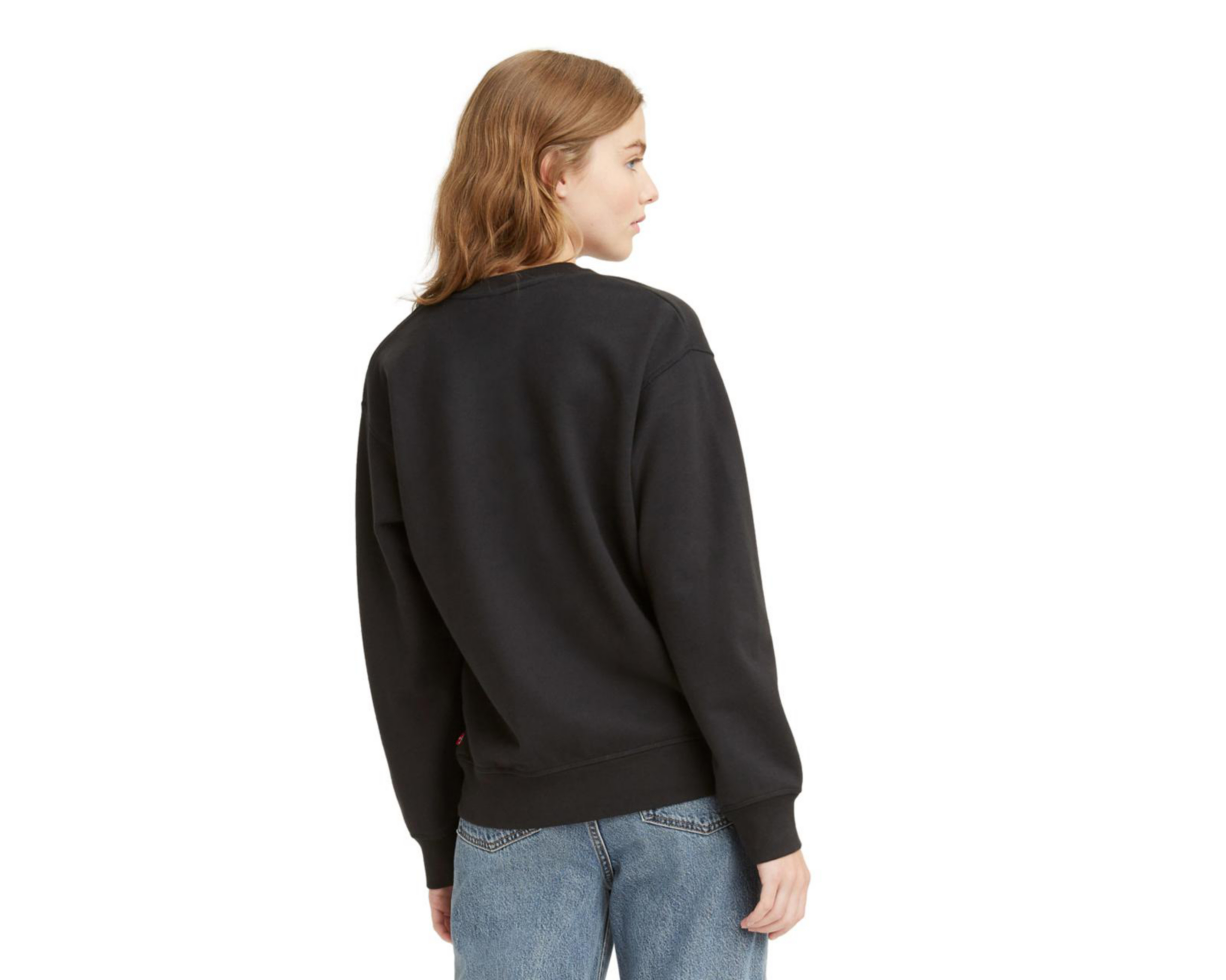 Foto 2 | Sudadera Levi's Negra Cuello Redondo