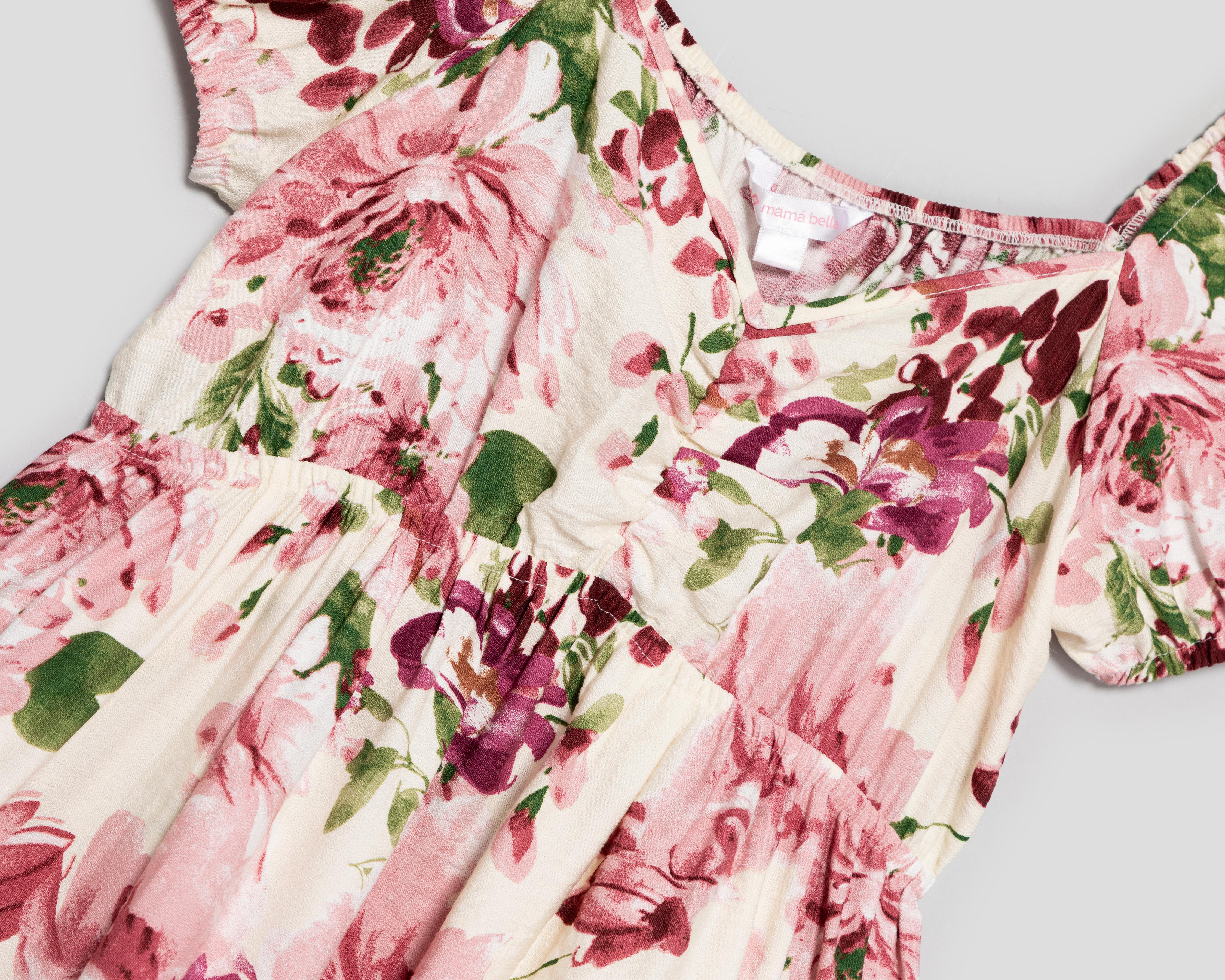 Foto 4 pulgar | Vestido de Maternidad Floral Mamá Bella