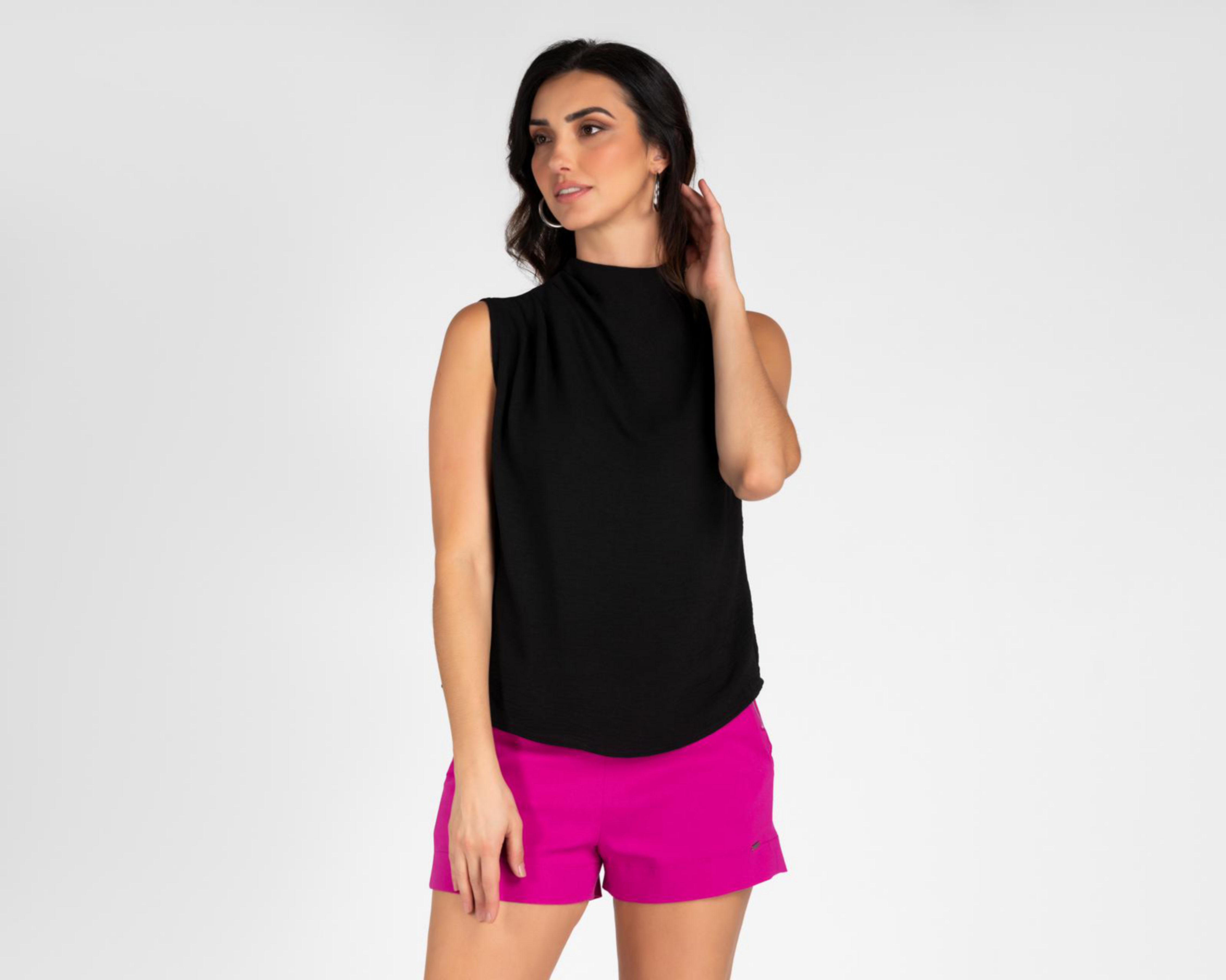 Foto 2 pulgar | Blusa Sahara Cuello Redondo Sin Mangas