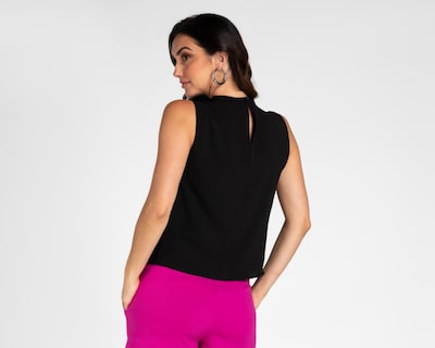 Foto 3 | Blusa Sahara Cuello Redondo Sin Mangas