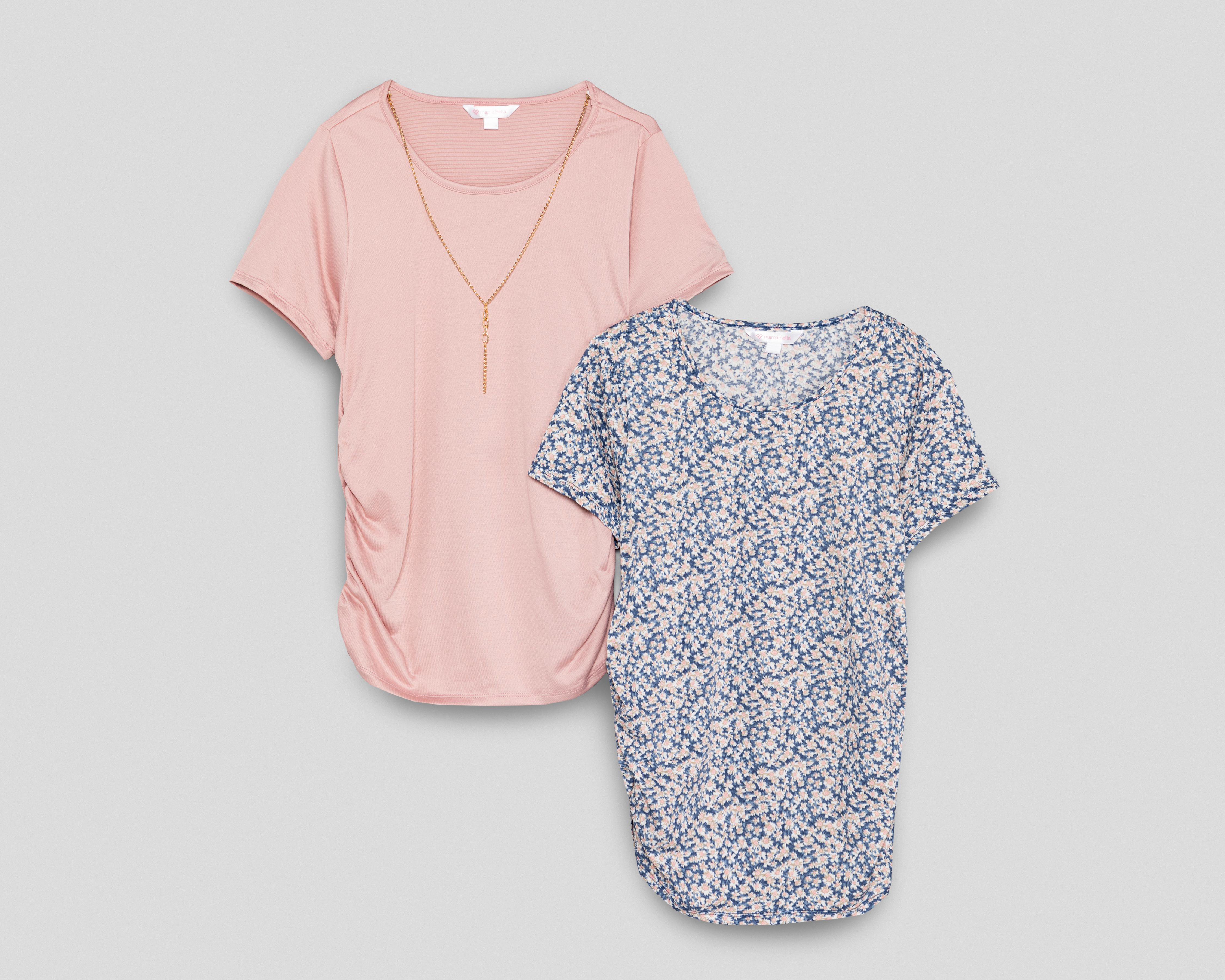 Foto 1 | Playera de Maternidad Manga Corta Mamá Bella 2 Piezas