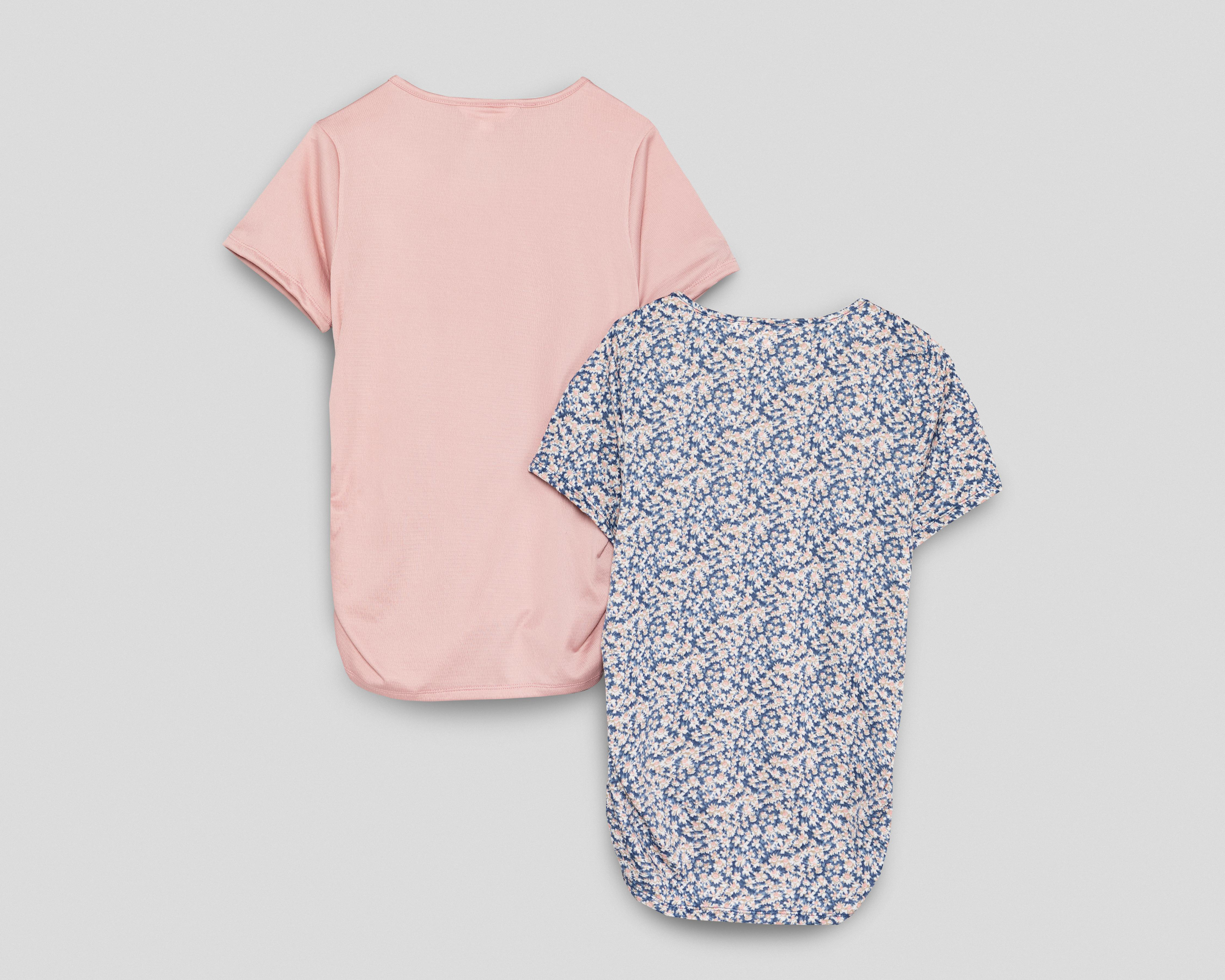 Foto 3 pulgar | Playera de Maternidad Manga Corta Mamá Bella 2 Piezas