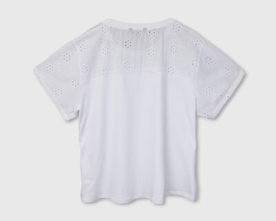 Foto 2 | Blusa Sahara Manga Corta Blanca