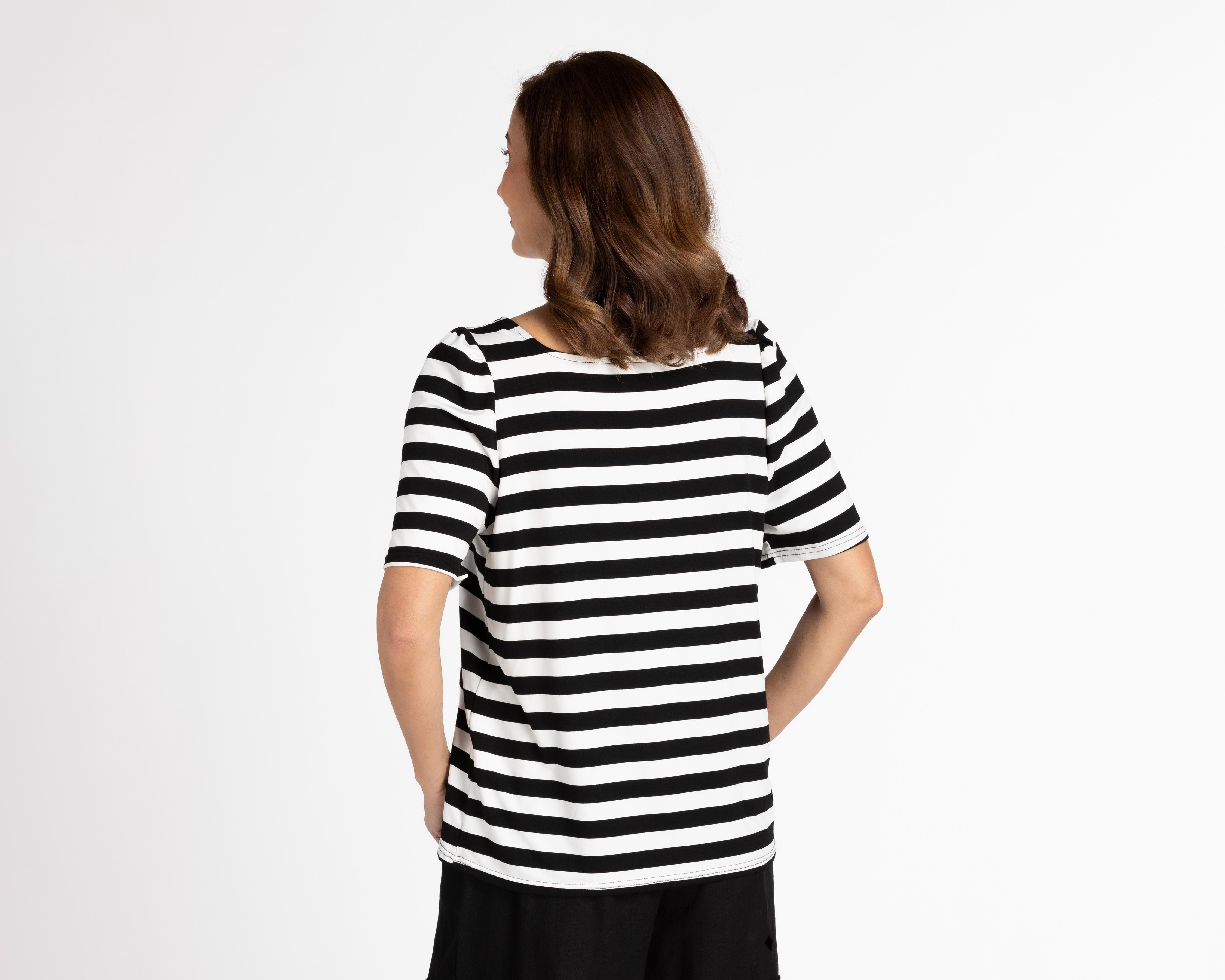Foto 4 pulgar | Blusa Sahara Manga Corta a Rayas