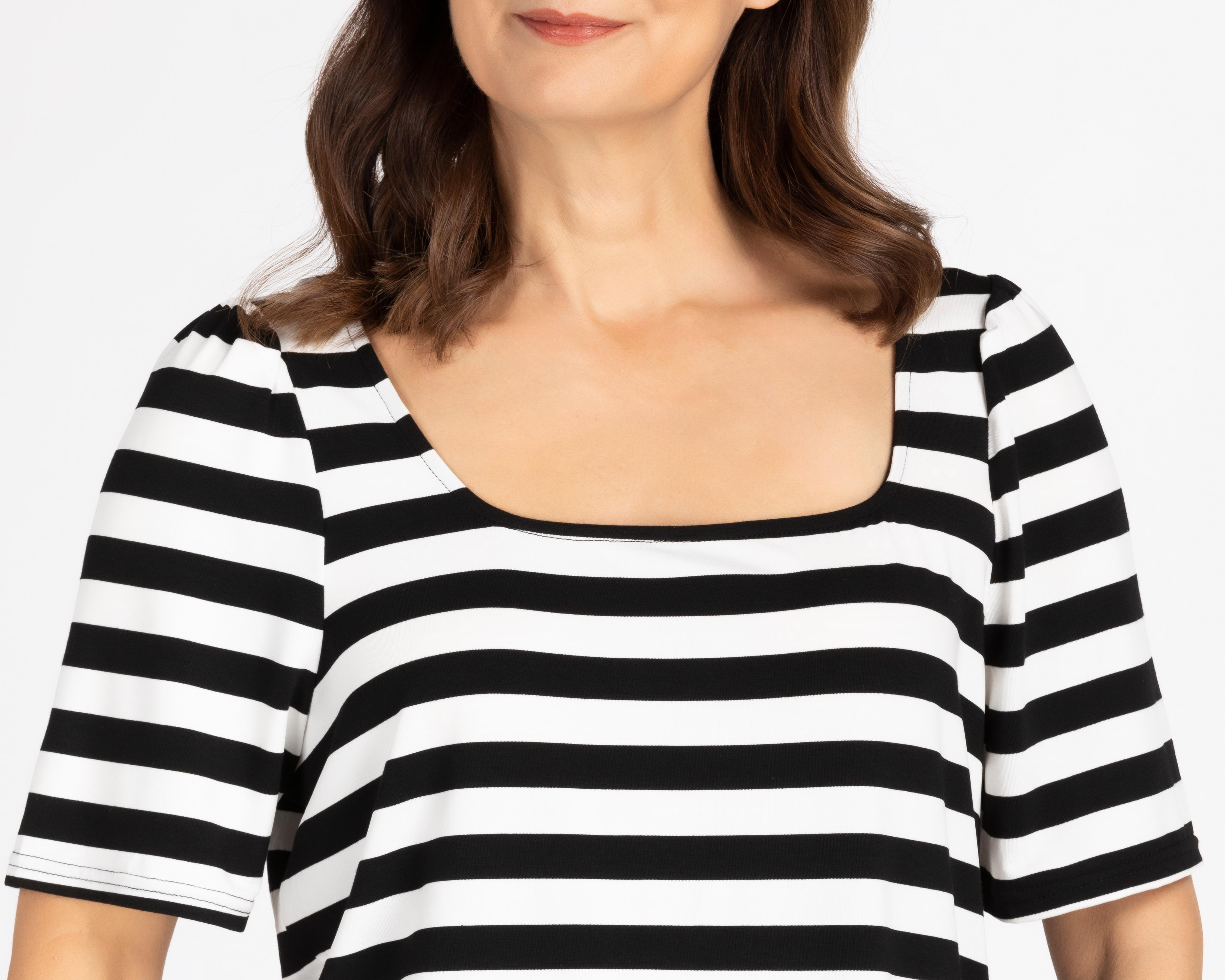 Foto 4 | Blusa Sahara Manga Corta a Rayas