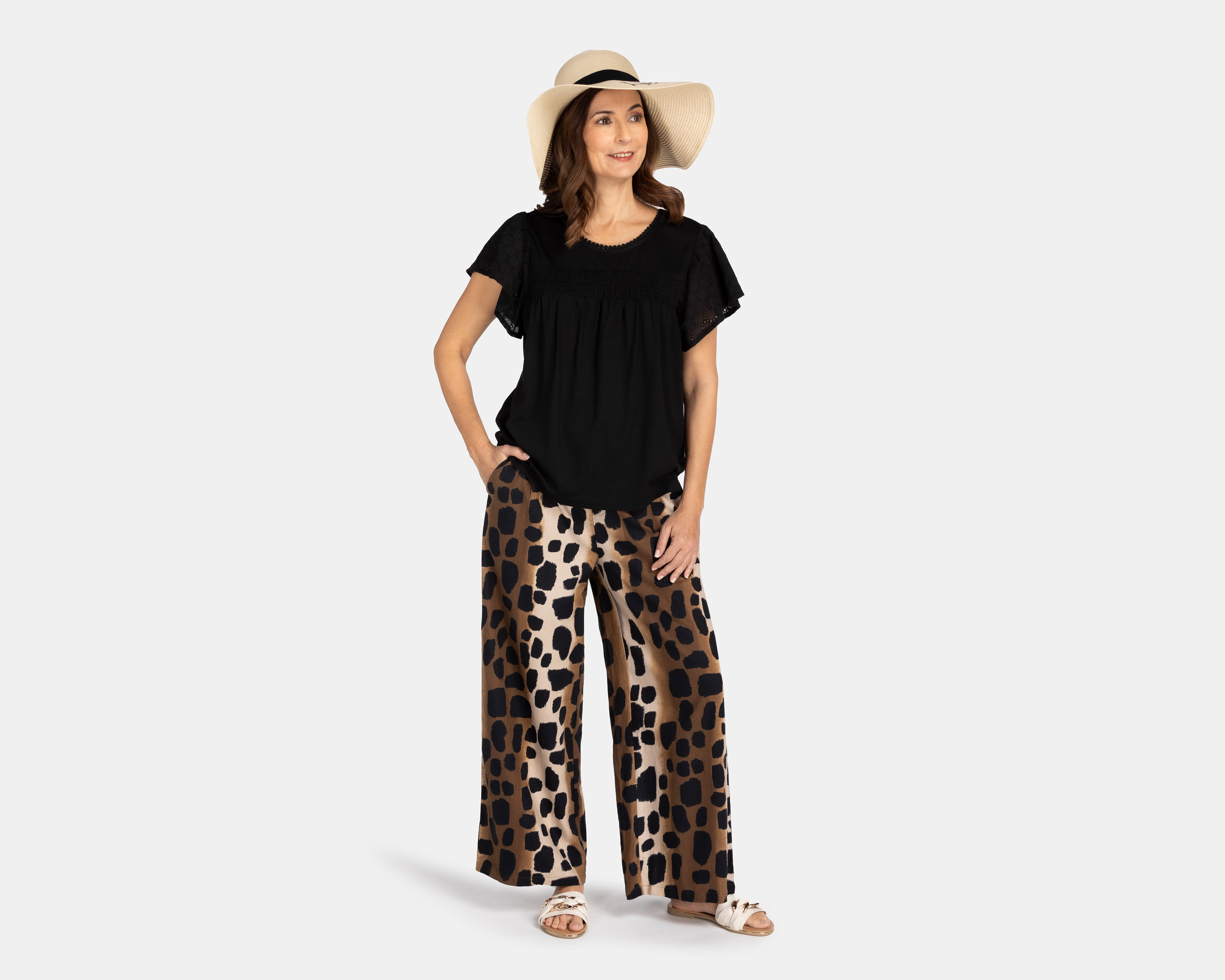 Foto 2 | Blusa Lady Sun Manga Corta Negra