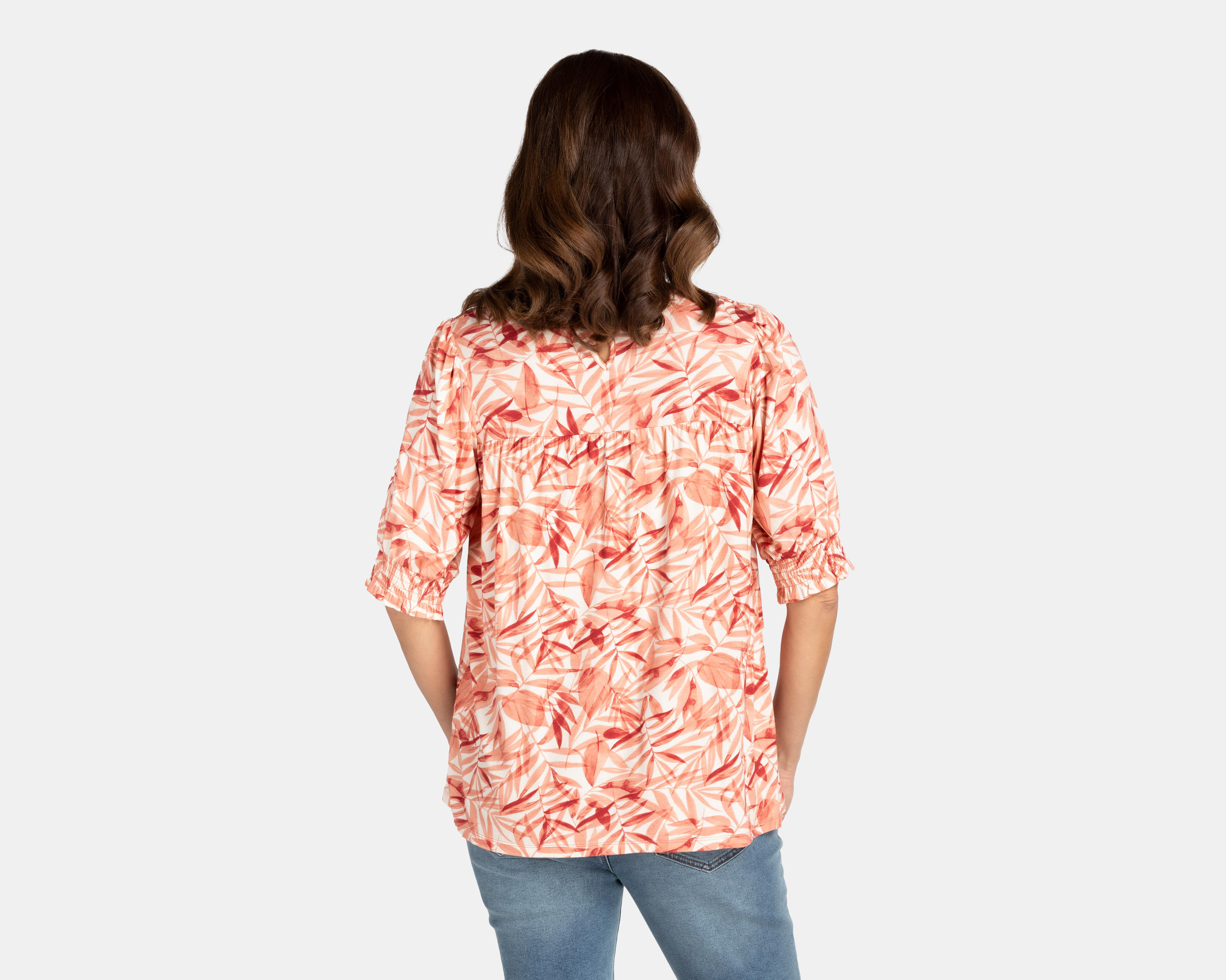 Foto 4 pulgar | Blusa Lady Sun Manga Corta con Estampado Floral