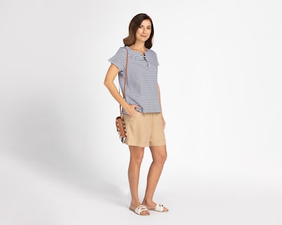 Foto 2 | Blusa Lady Sun de Rayas Manga Corta