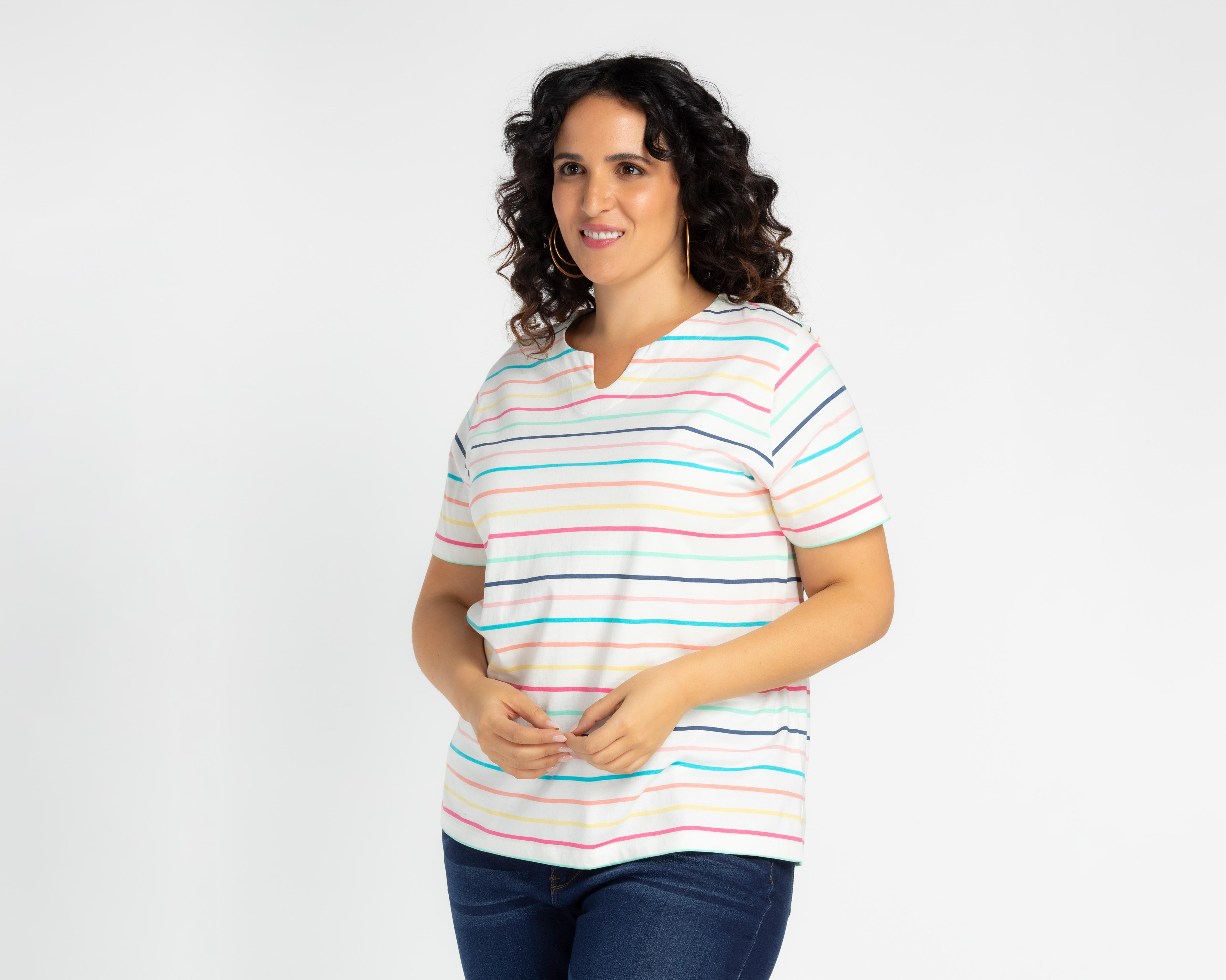 Foto 1 | Playera Lady Sun Manga Corta para Mujer