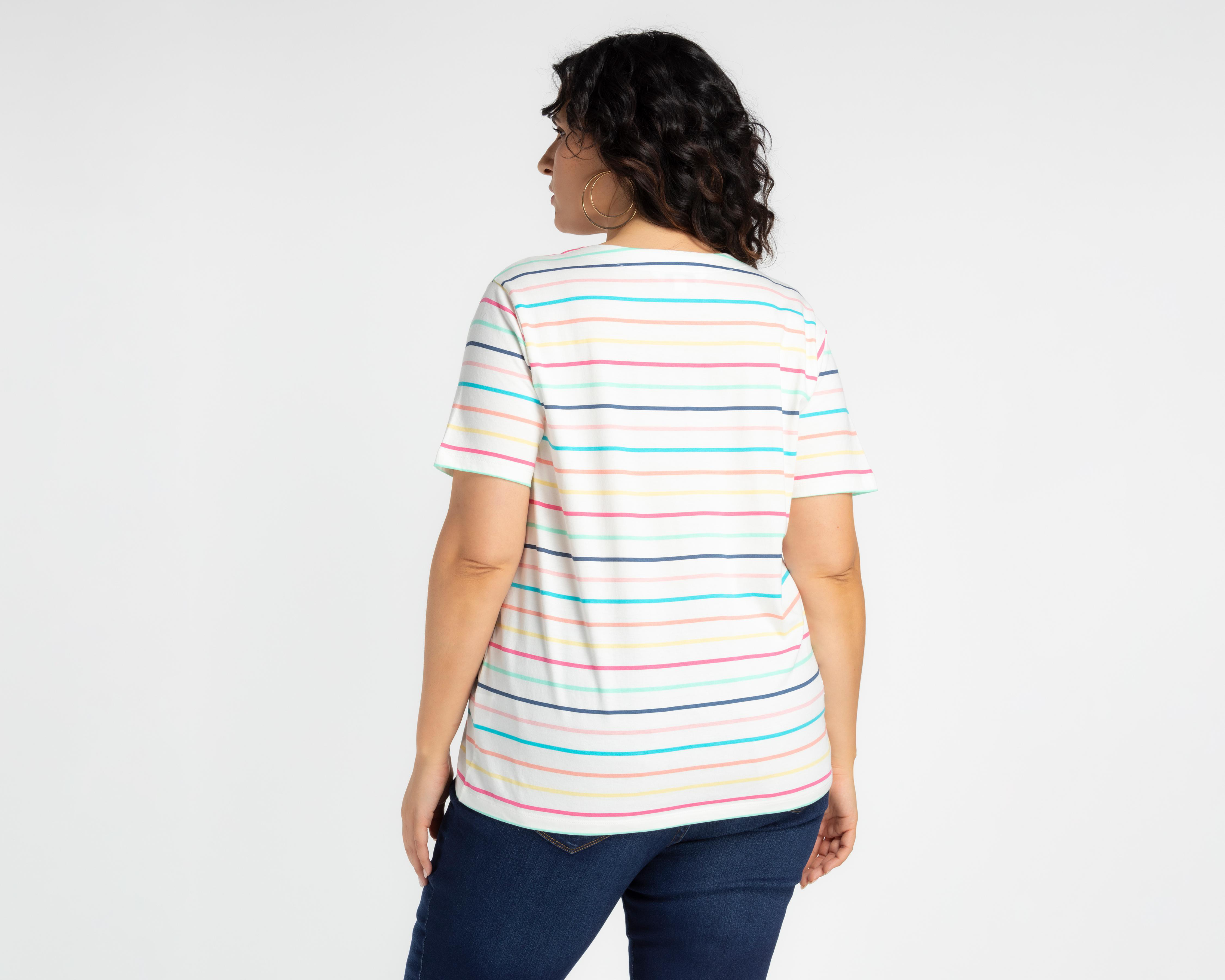 Foto 4 pulgar | Playera Lady Sun Manga Corta para Mujer