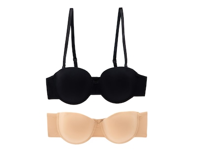 Foto 1 | Brasier Copa Completa Strapless Beauty Secret 2 Pack