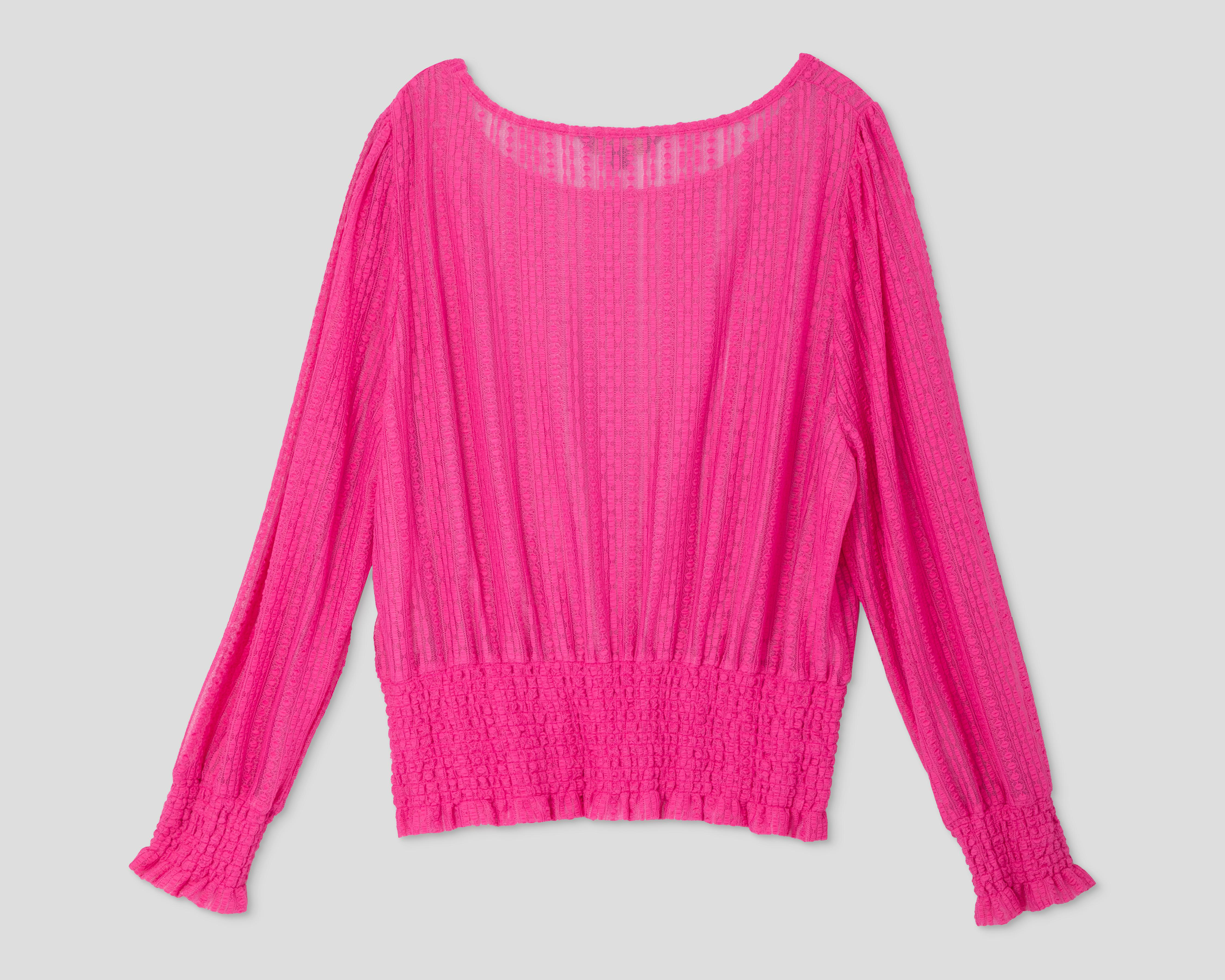 Foto 2 | Blusa Sahara Manga Larga con Zurcido