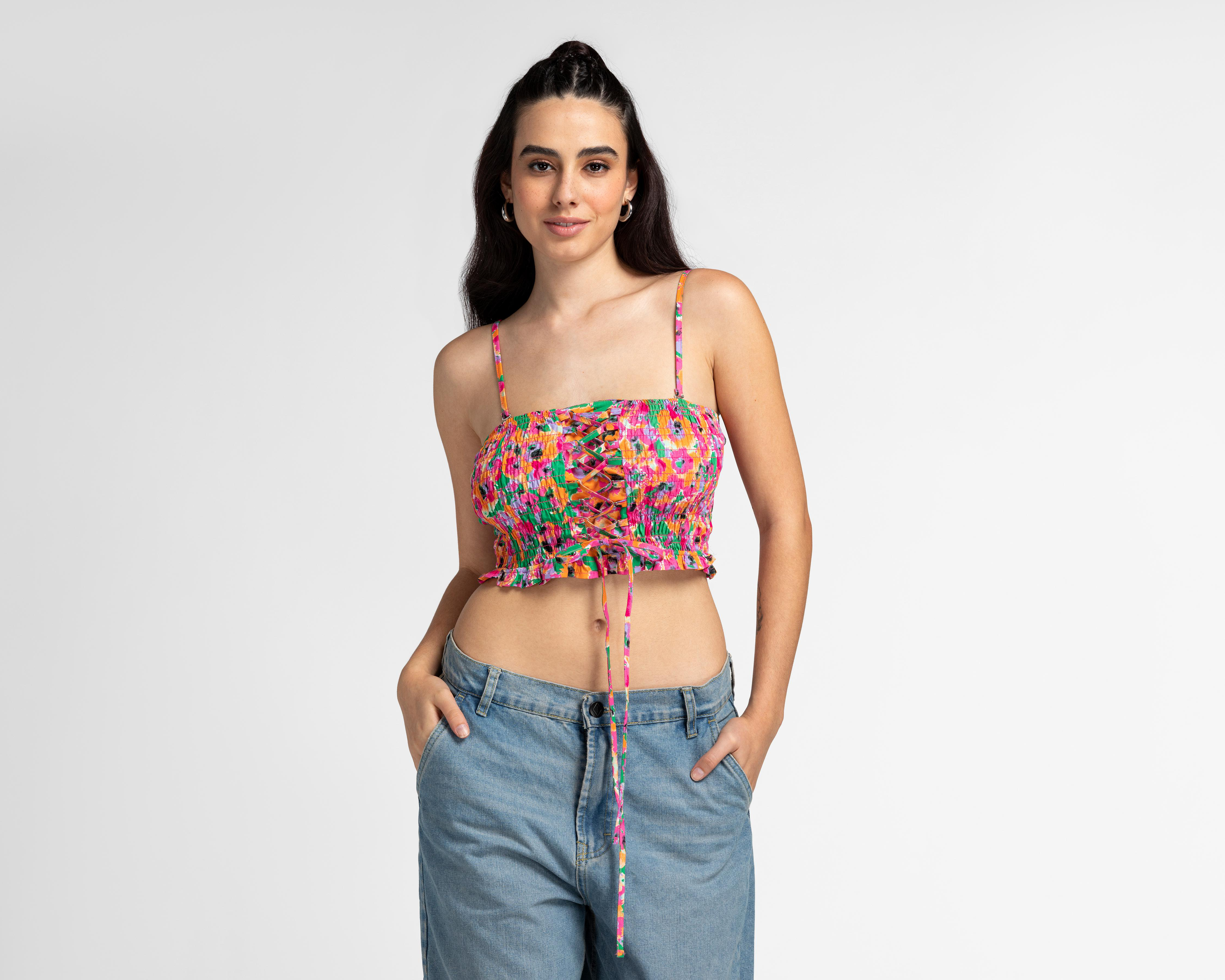 Foto 2 pulgar | Crop Top 18 Forever de Tirantes para Mujer