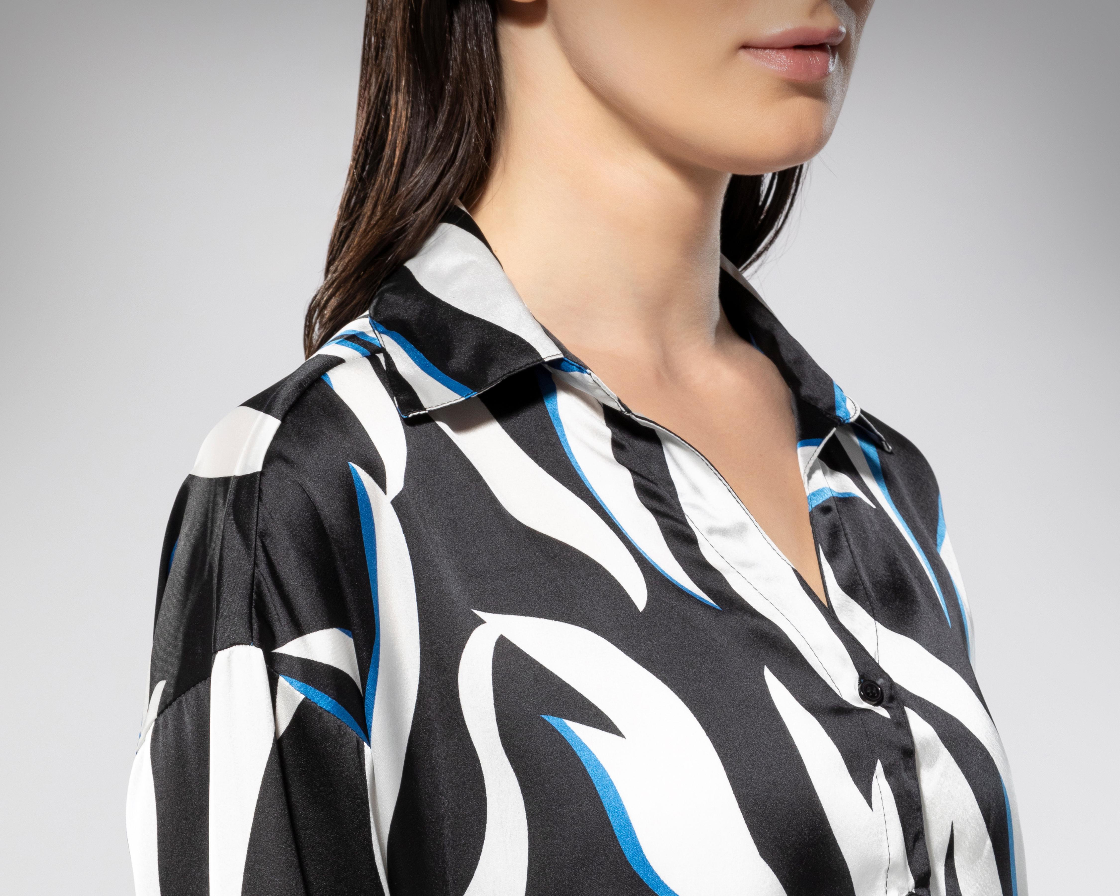 Foto 5 pulgar | Blusa Thinner Manga Larga con Estampado